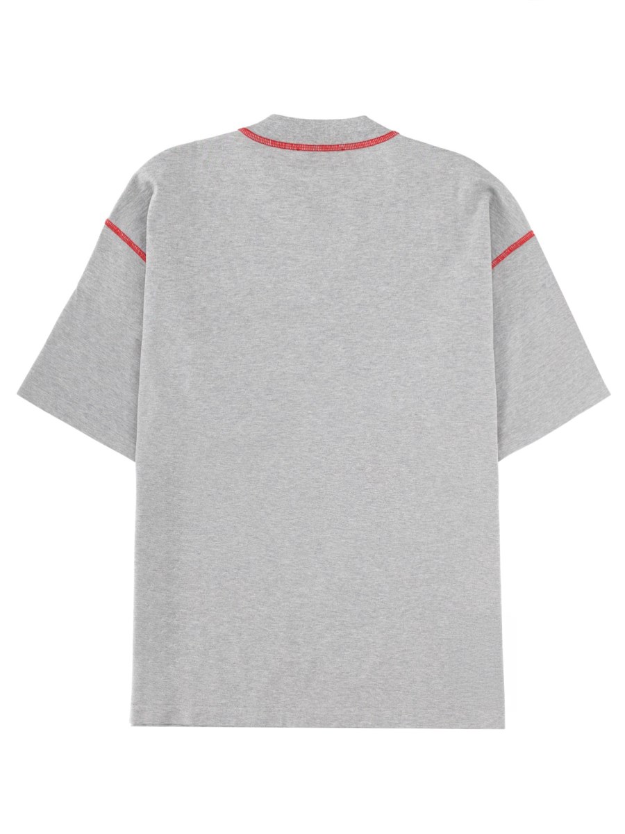 T-SHIRT CON LOGO RICAMATO