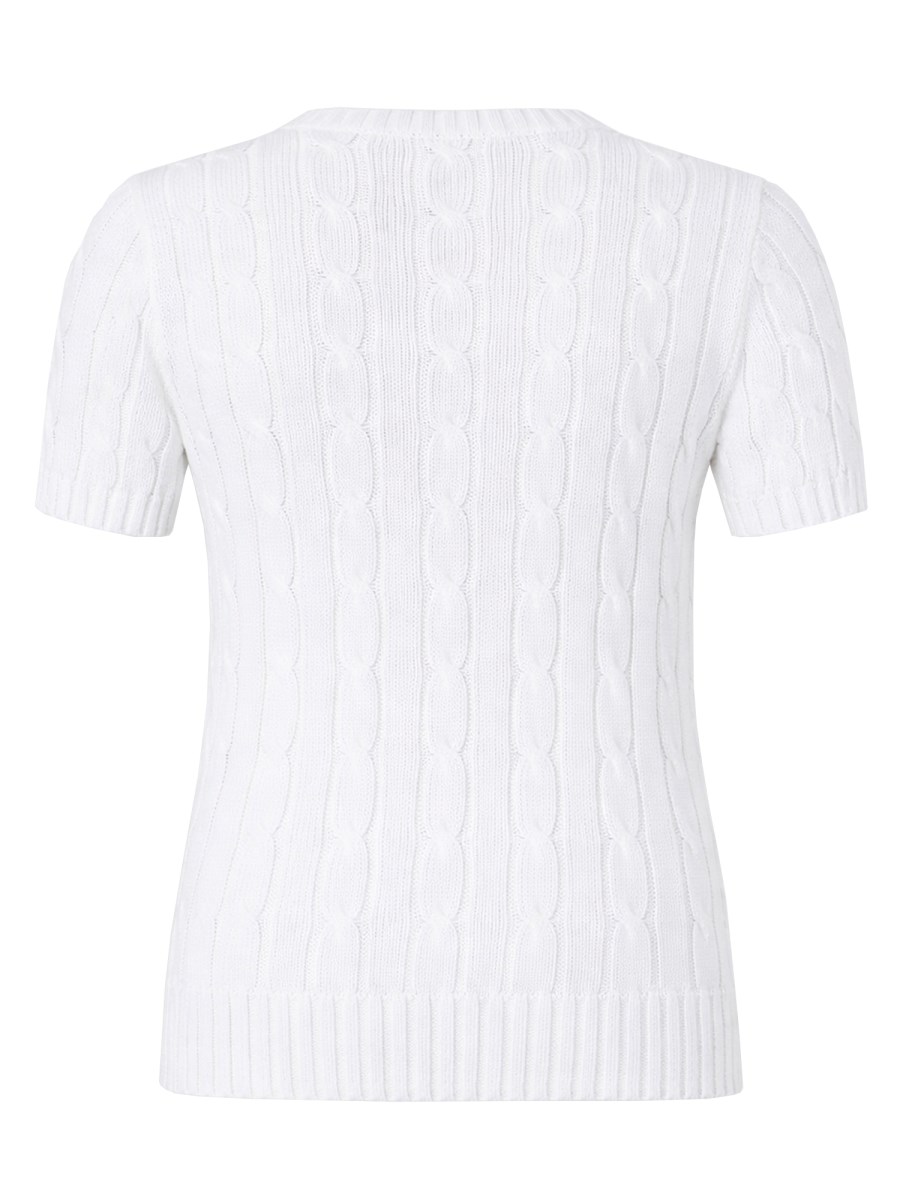 PULLOVER A MANICHE CORTE