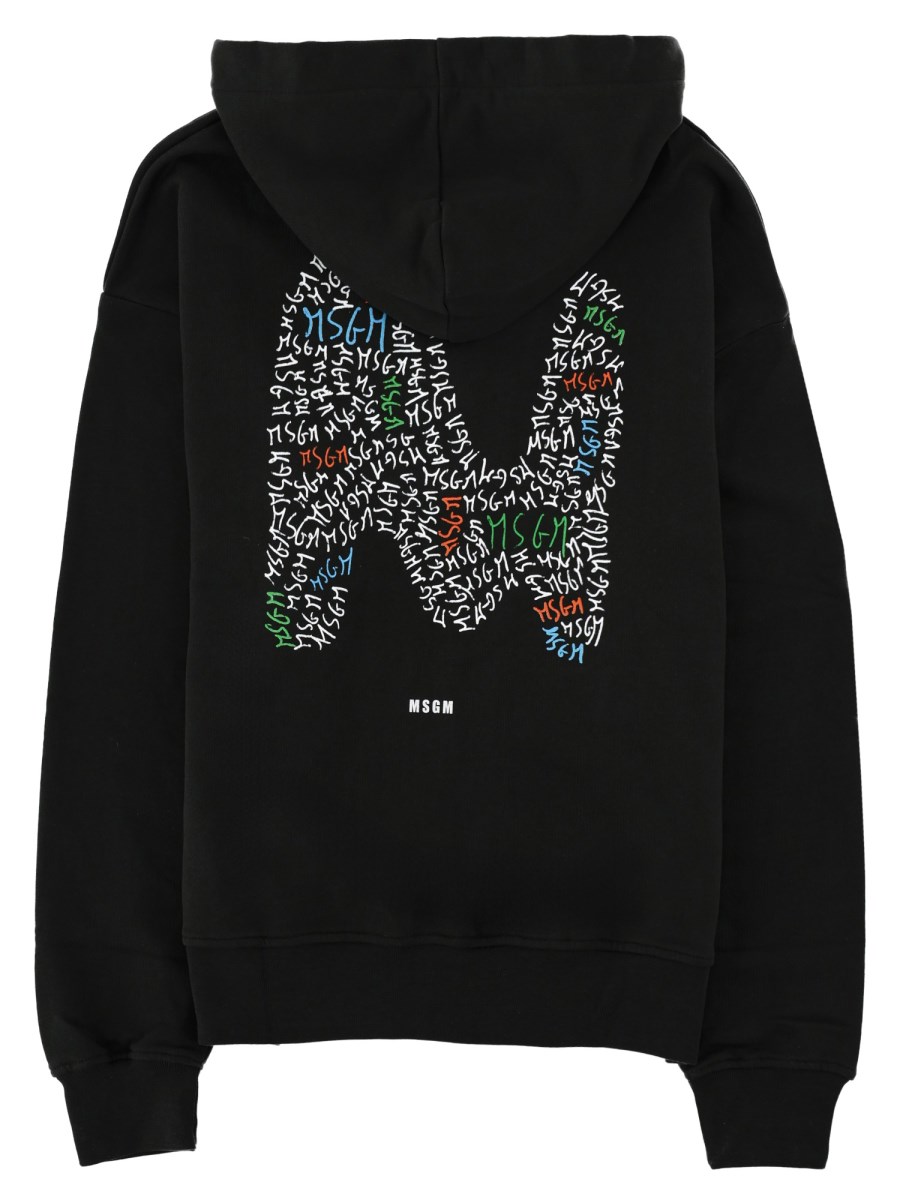 FELPA CON ZIP E CAPPUCCIO