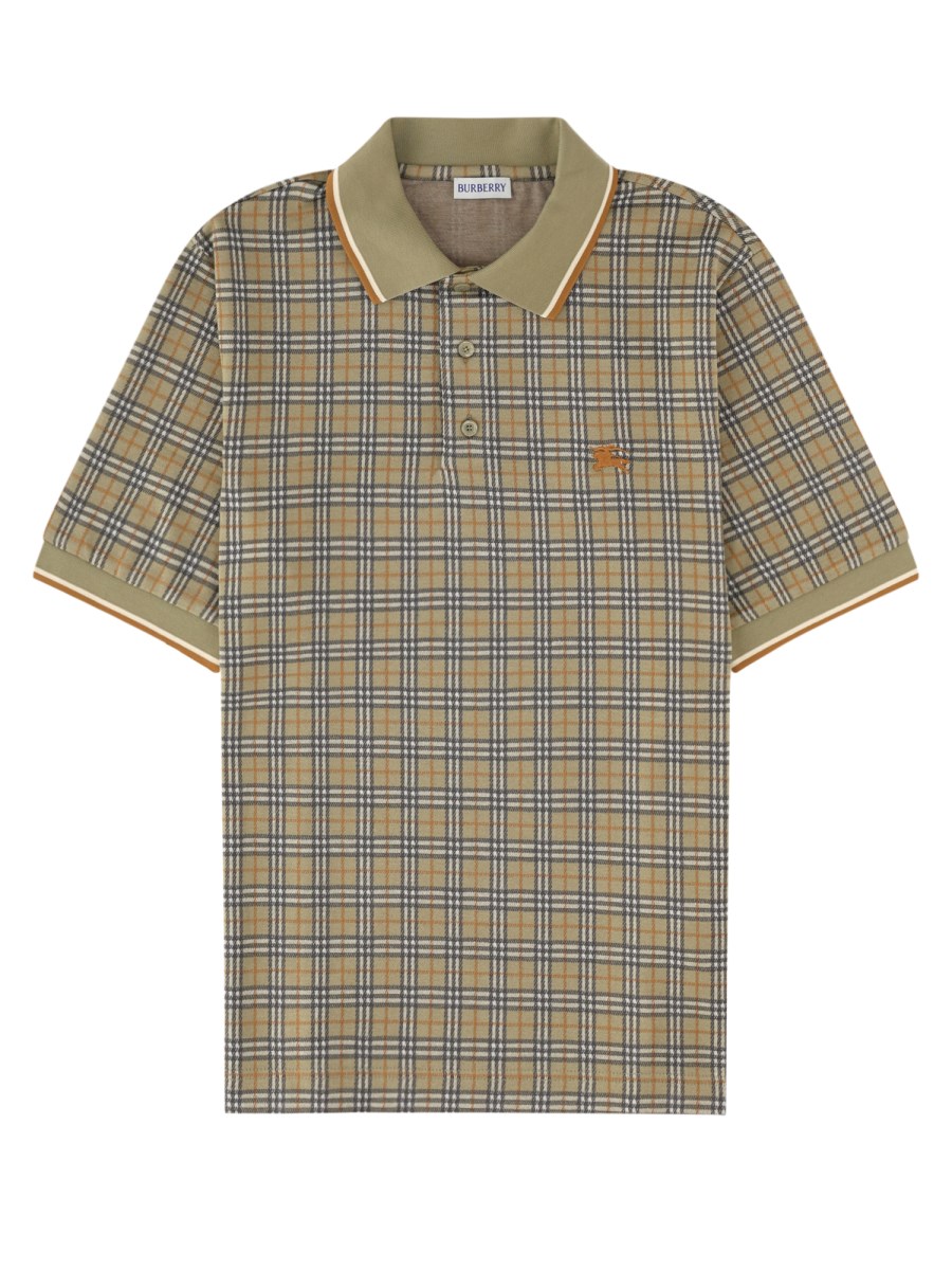 Polo in misto cotone Check