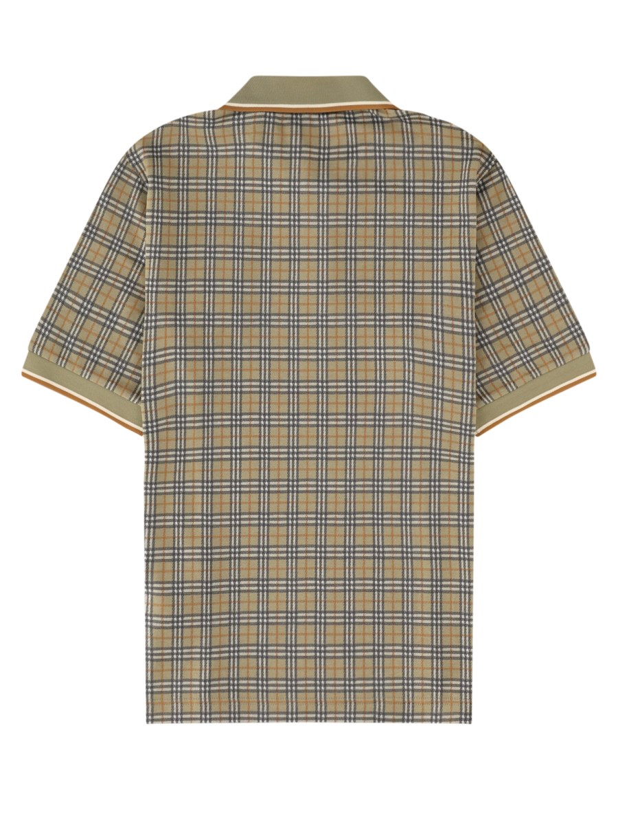 Polo in misto cotone Check