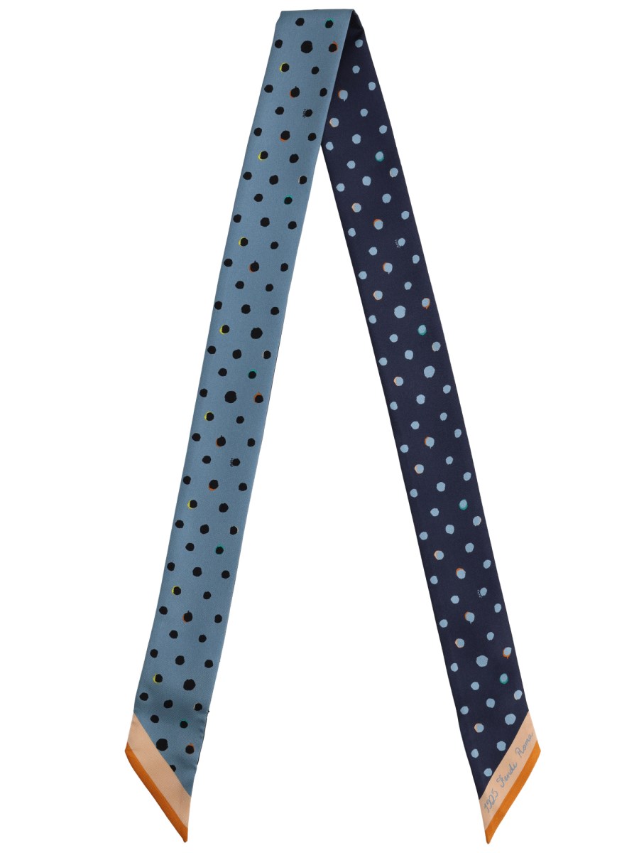 FOULARD IN SETA A POIS