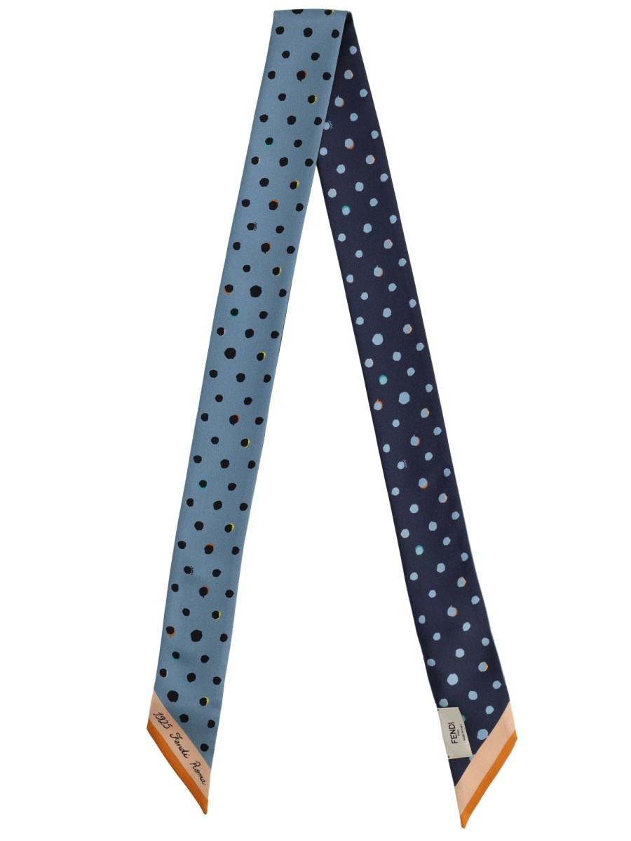 FOULARD IN SETA A POIS