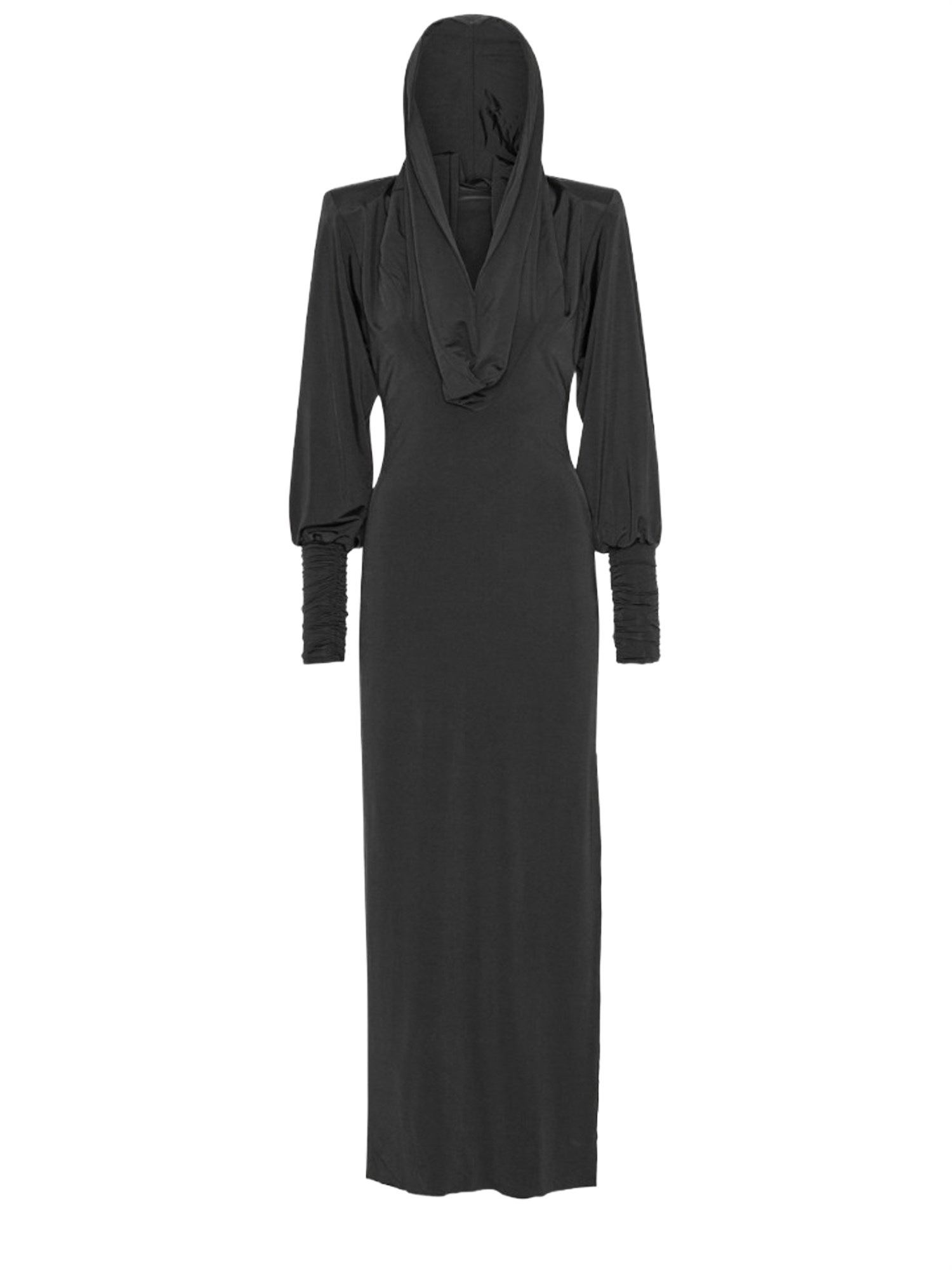 rotate birger christensen long dress with hood