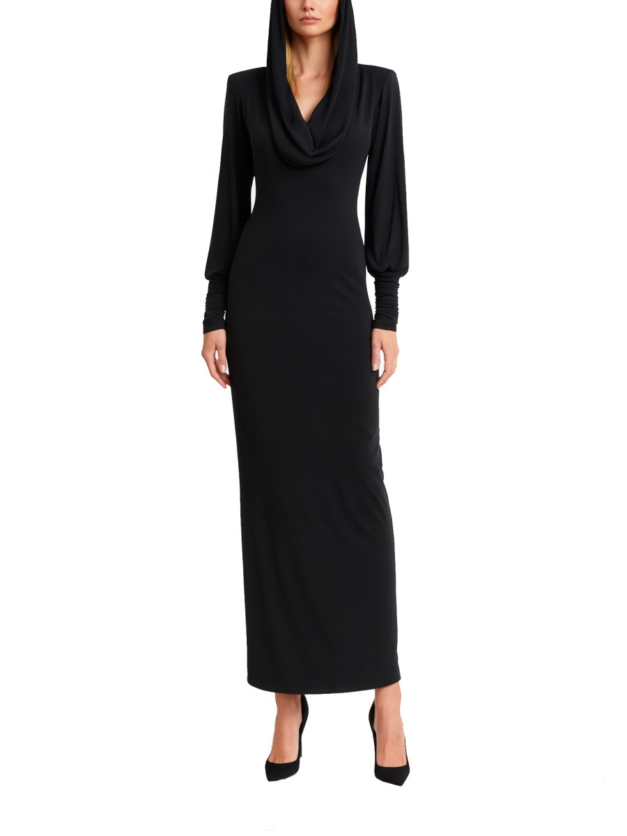 ABITO LUNGO CON CAPPUCCIO