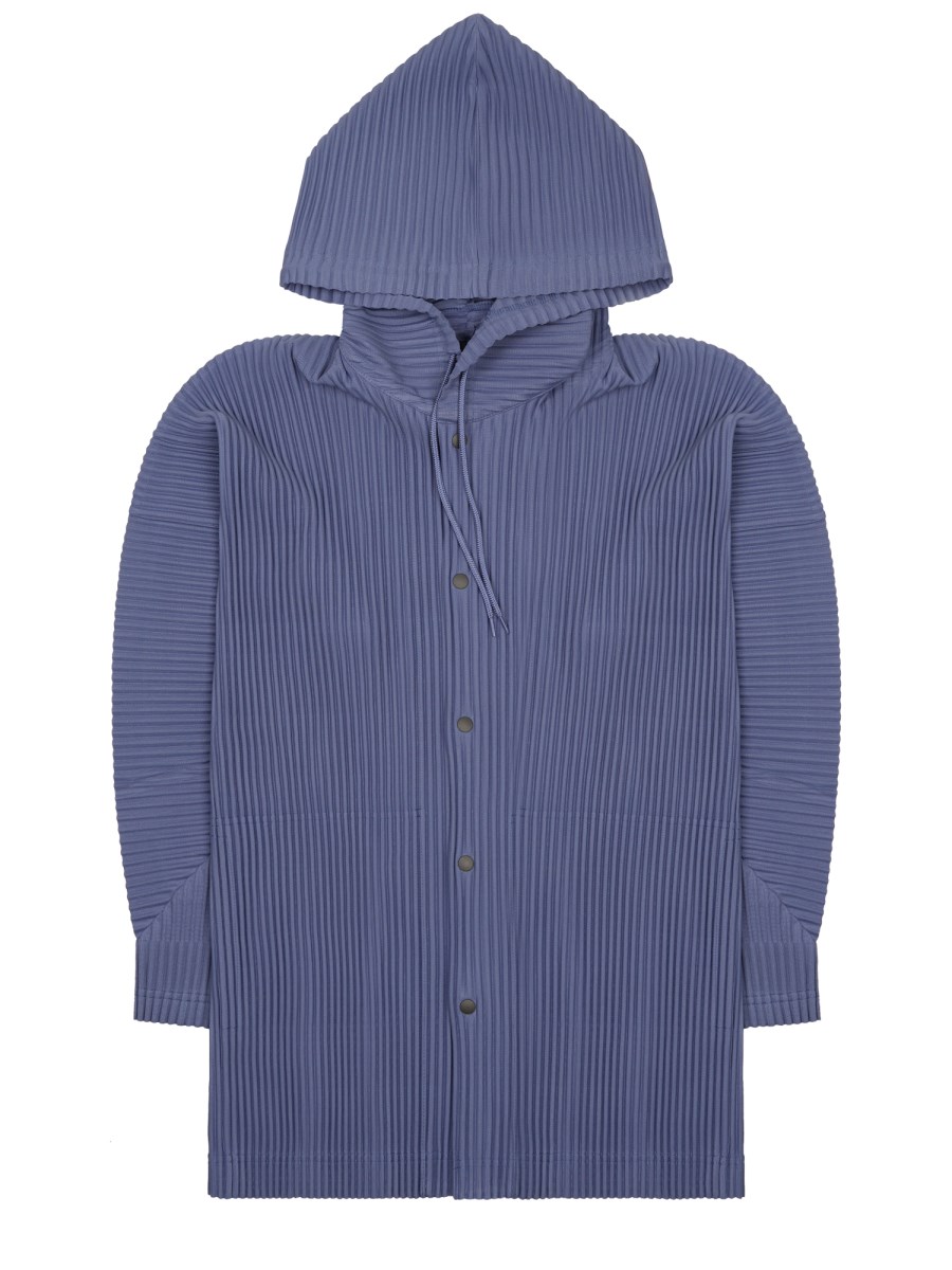 FELPA PLISSETTATA CON BOTTONI