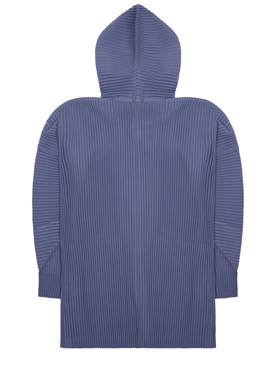 FELPA PLISSETTATA CON BOTTONI