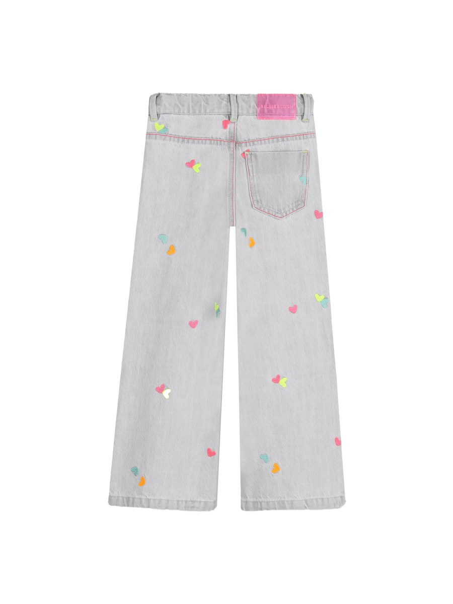 PANTALONE JEANS CON CUORICINI