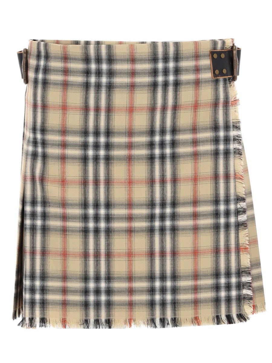 MINIGONNA KILT IN LANA CHECK