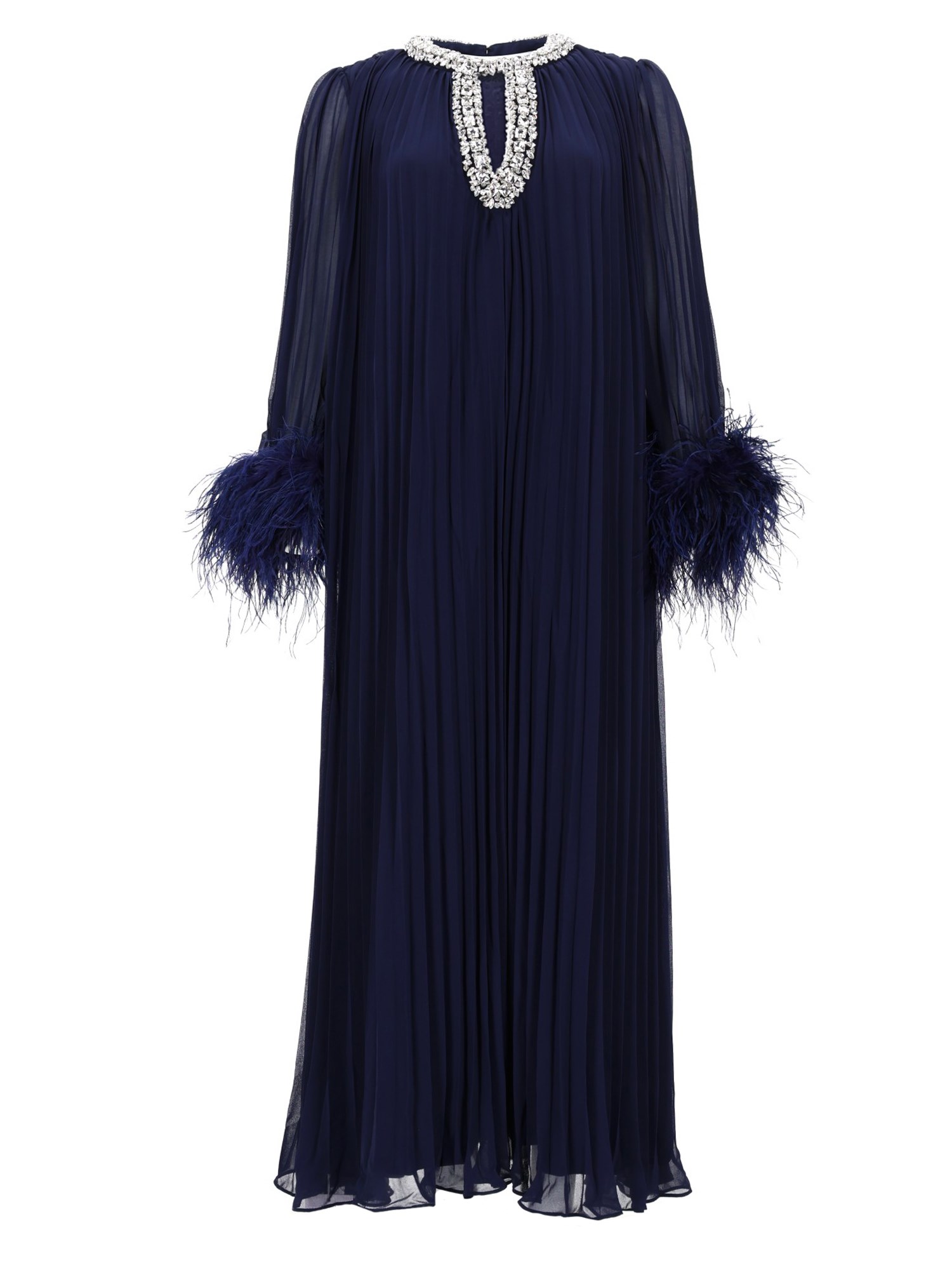 self-portrait chiffon midi dress