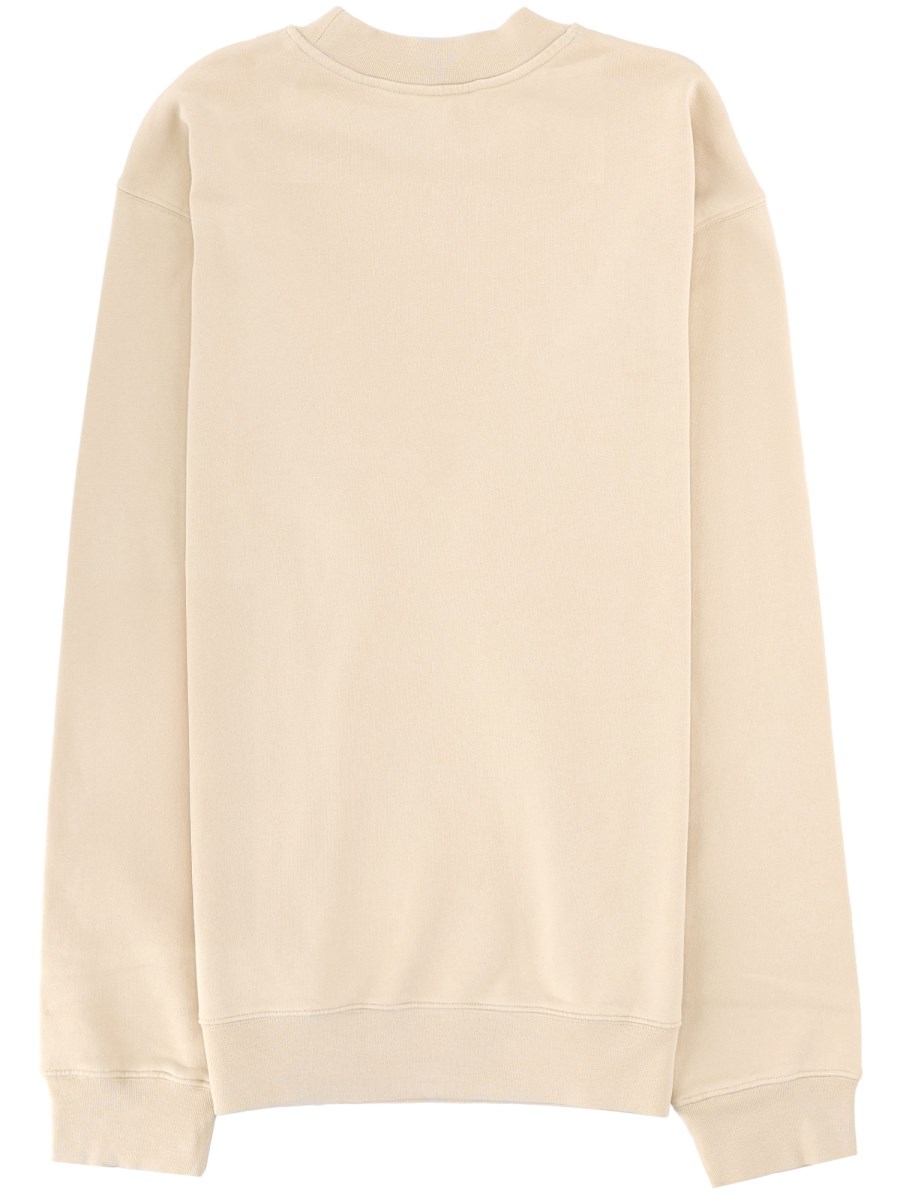  FELPA CON LOGO IN GROS-GRAIN