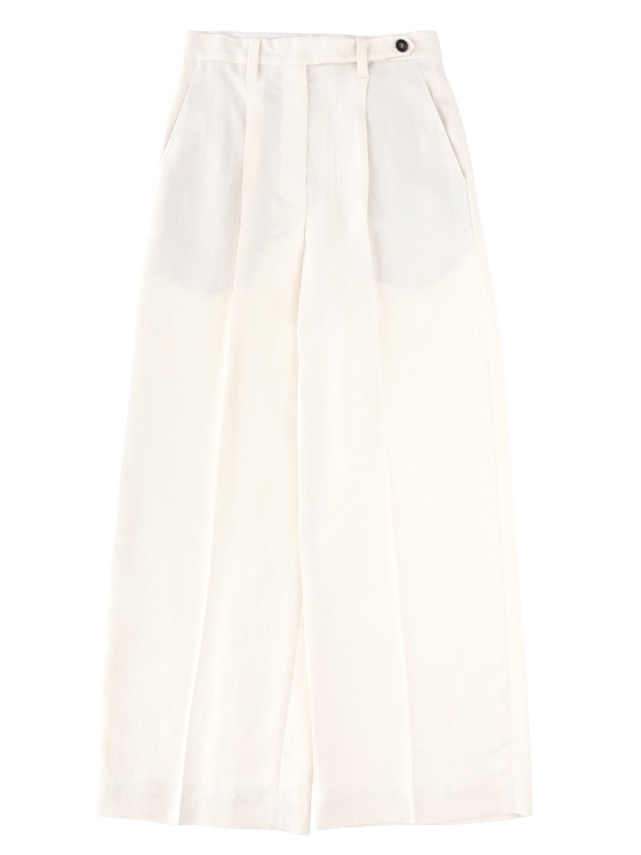 PANTALONE SARTORIALE IN MISTO LINO