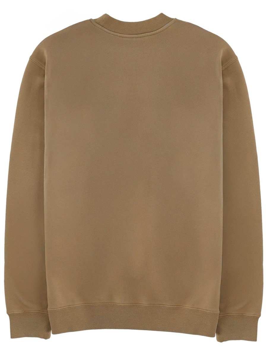 FELPA CON LOGO IN GROS-GRAIN