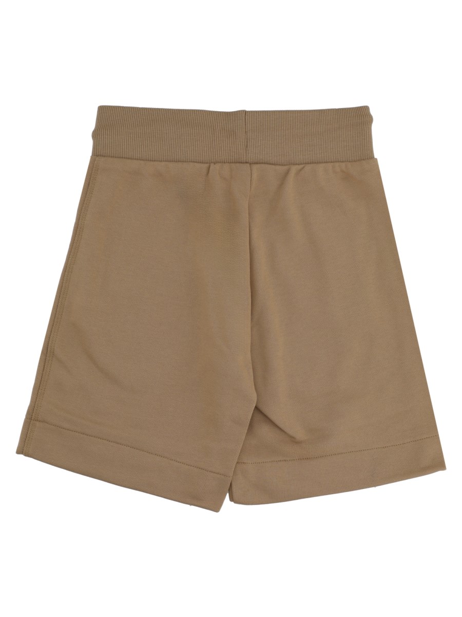 Shorts in pile con patch logo