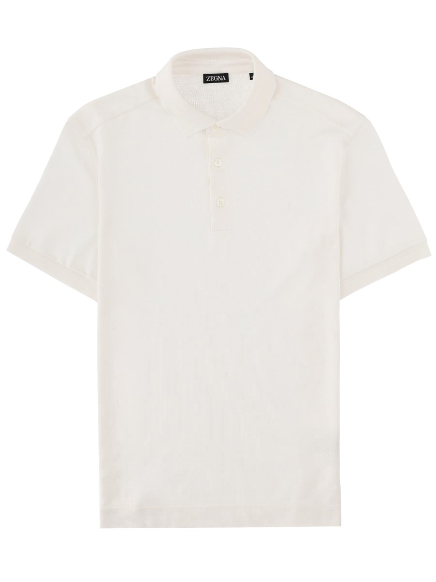 POLO IN COTONE E SETA