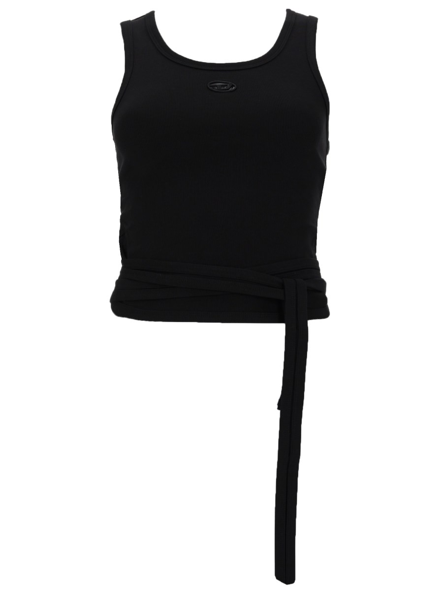 CROP TOP T-ANKY-TAIL CON LACCI