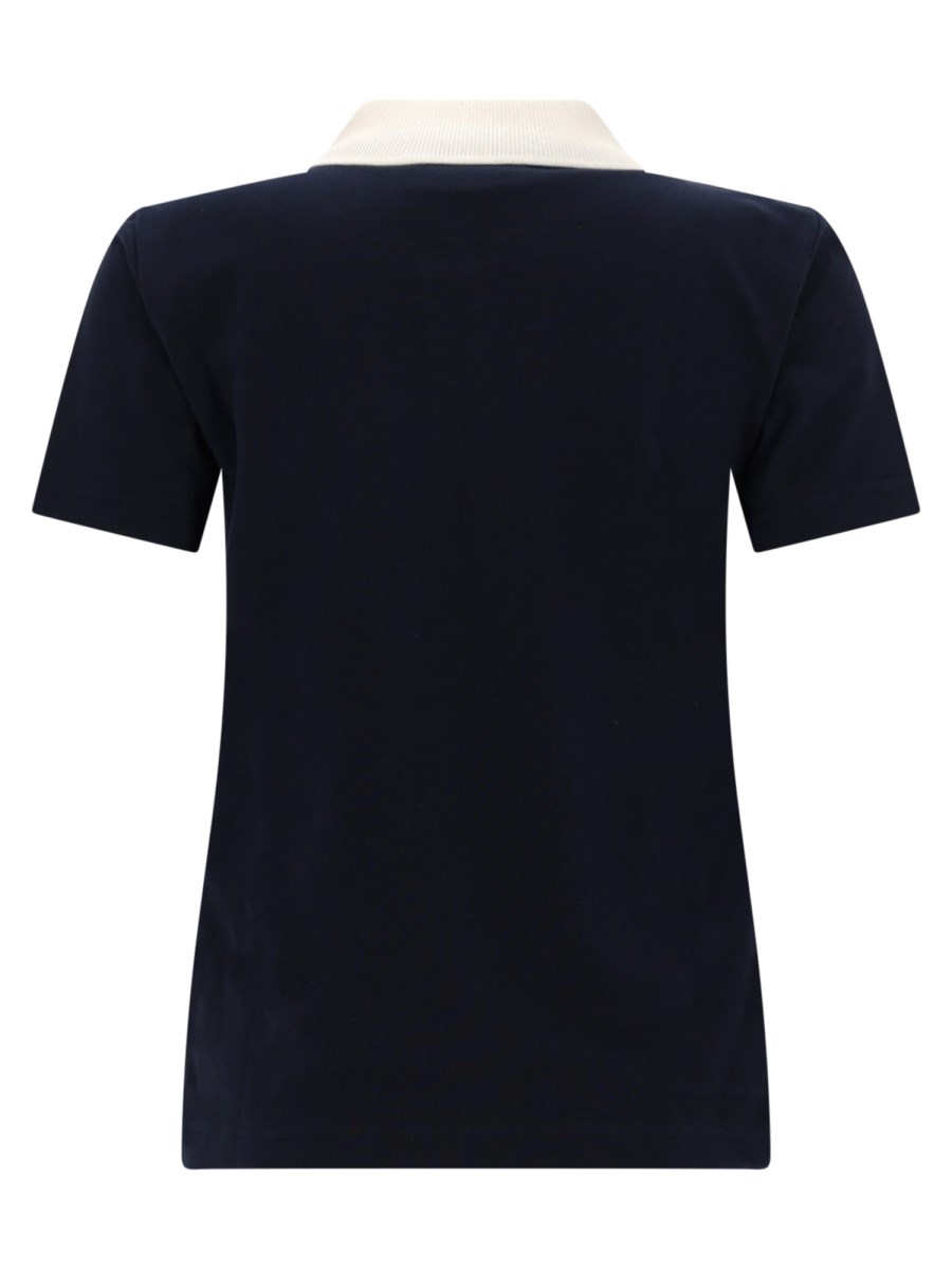 POLO CON LOGO E COLLETTO A CONTRASTO