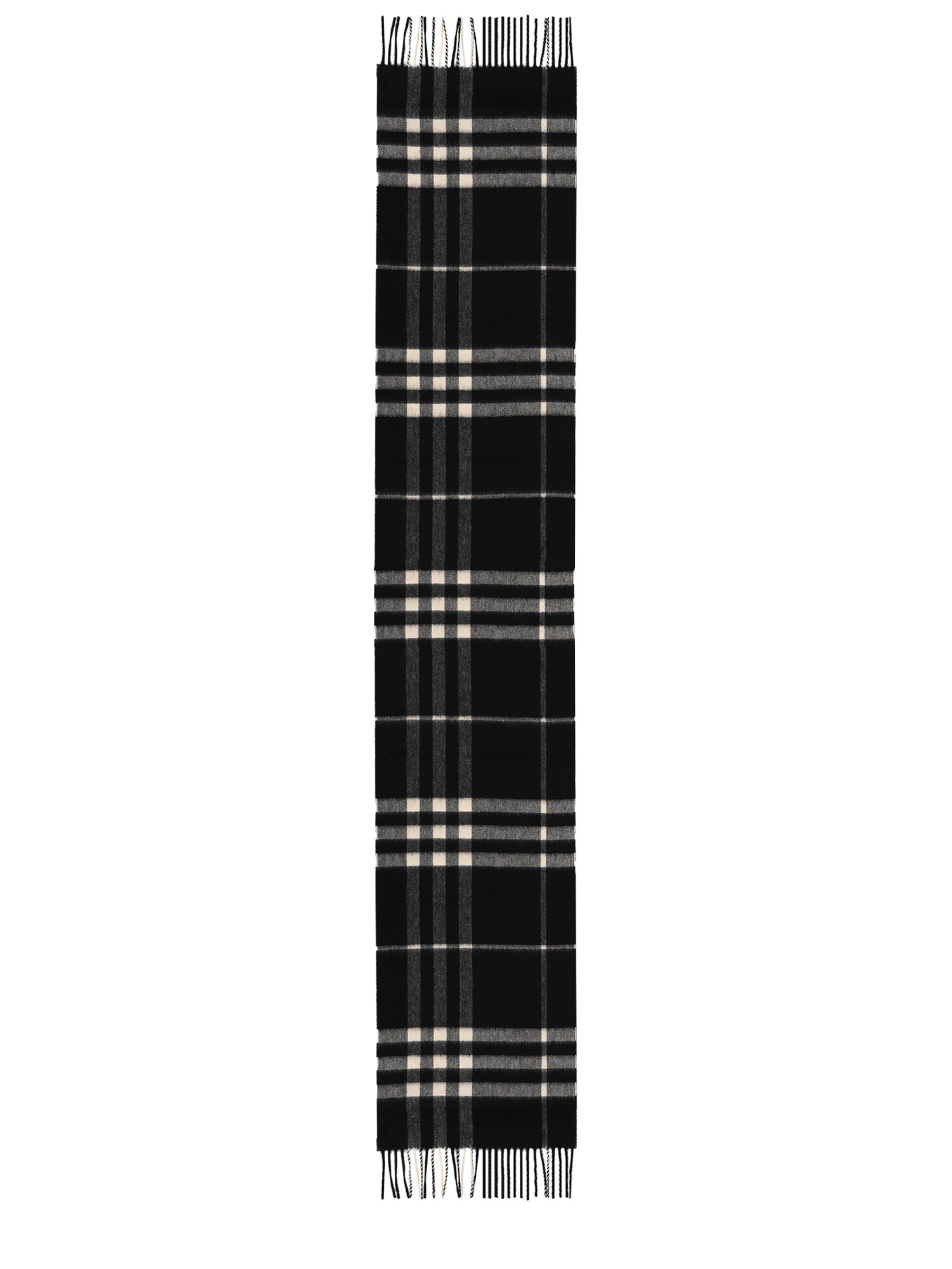 Burberry "check" Scarf In Black