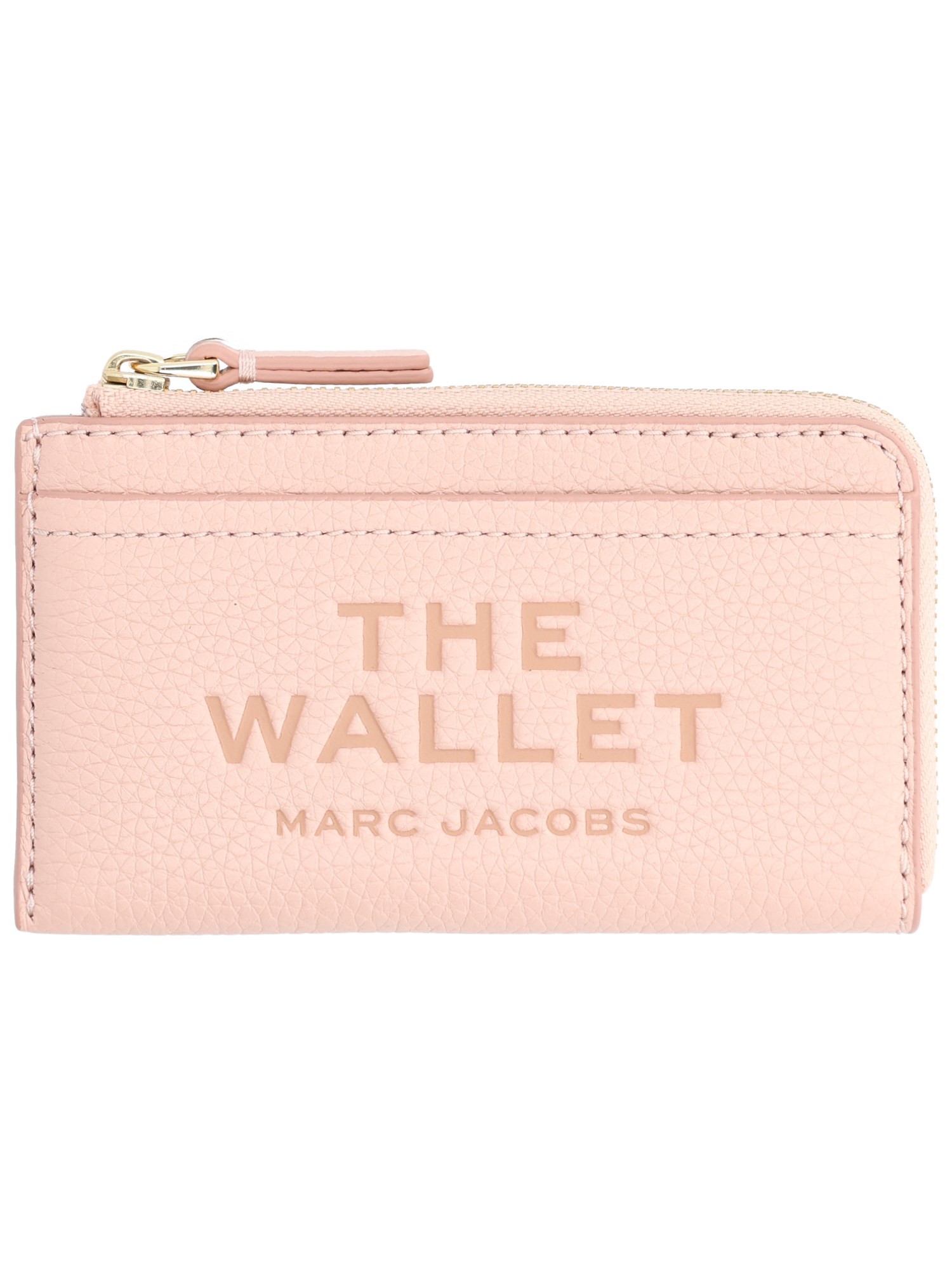 Marc Jacobs Leather Card Holder In Pink