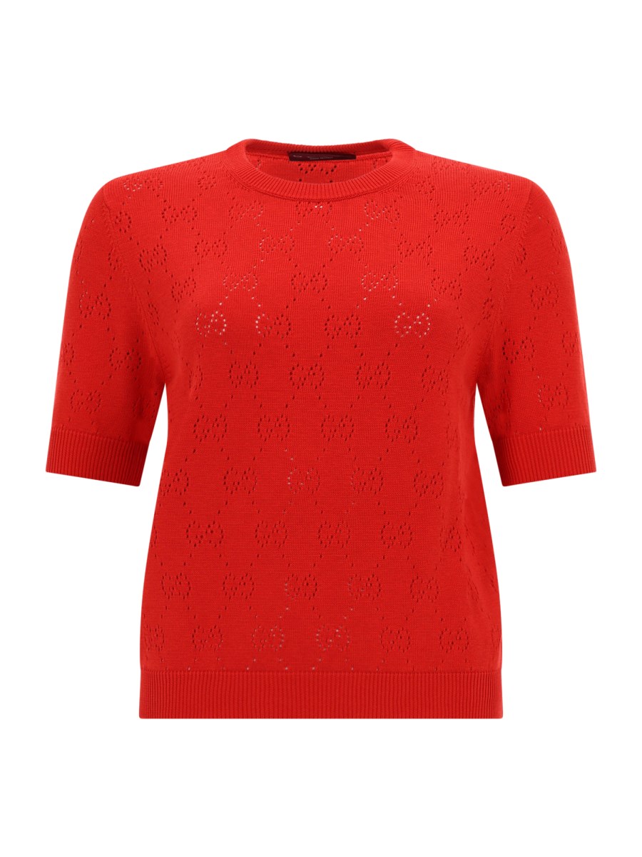 TOP IN MAGLIA DI SETA