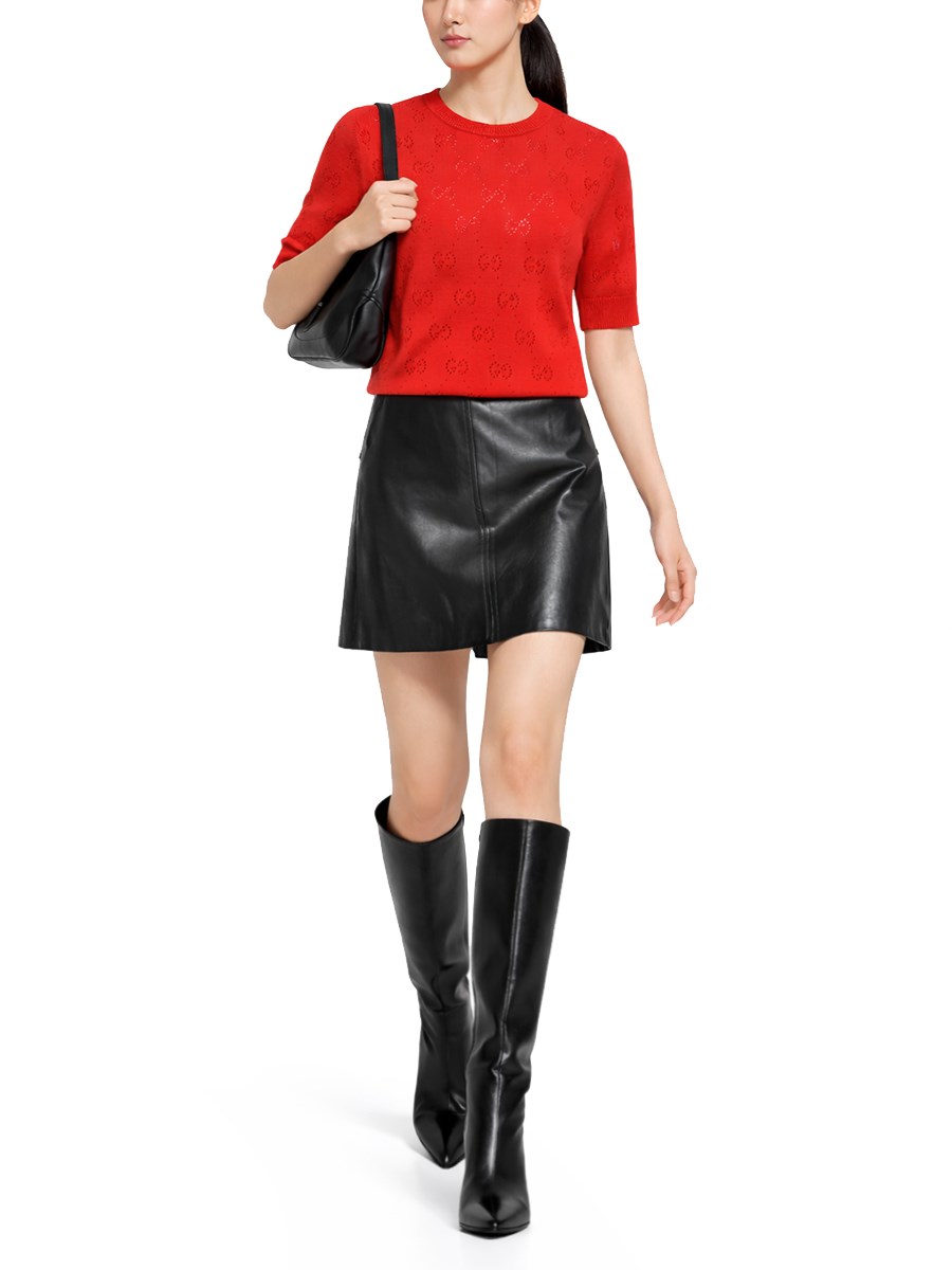 TOP IN MAGLIA DI SETA