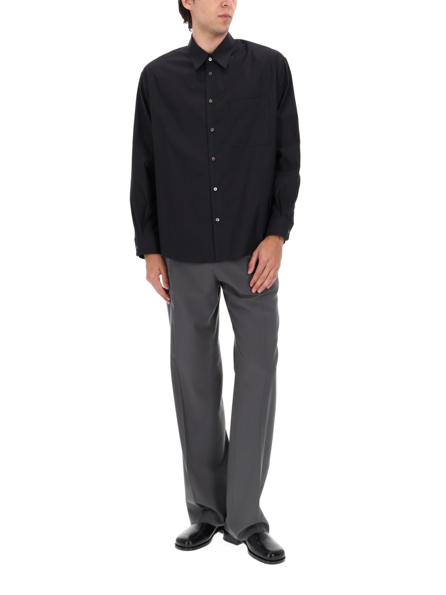 CAMICIA IN COTONE MISTO SETA