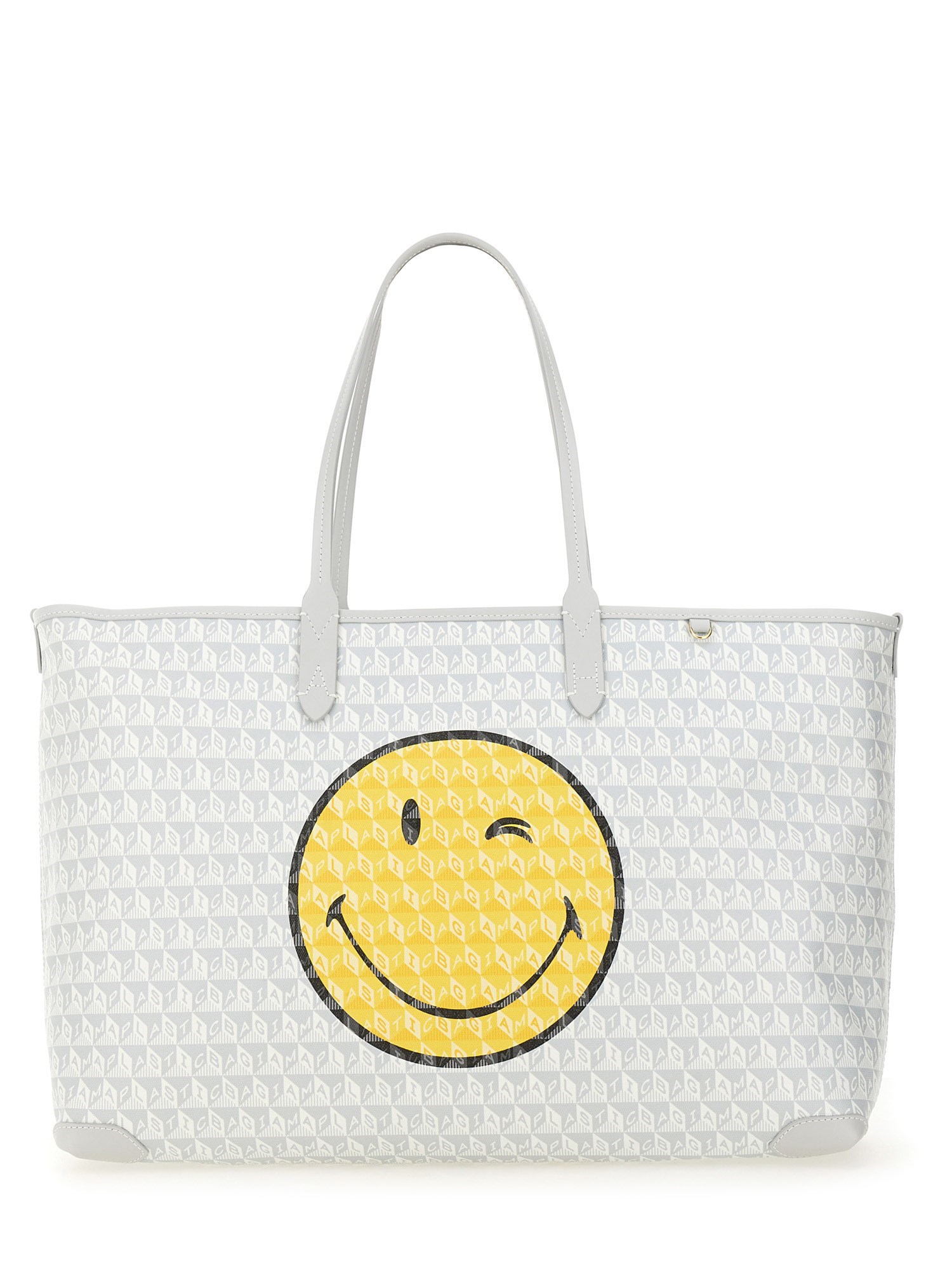 Anya Hindmarch "i Am A Plastic Bag Wink" Tote Bag In Blue