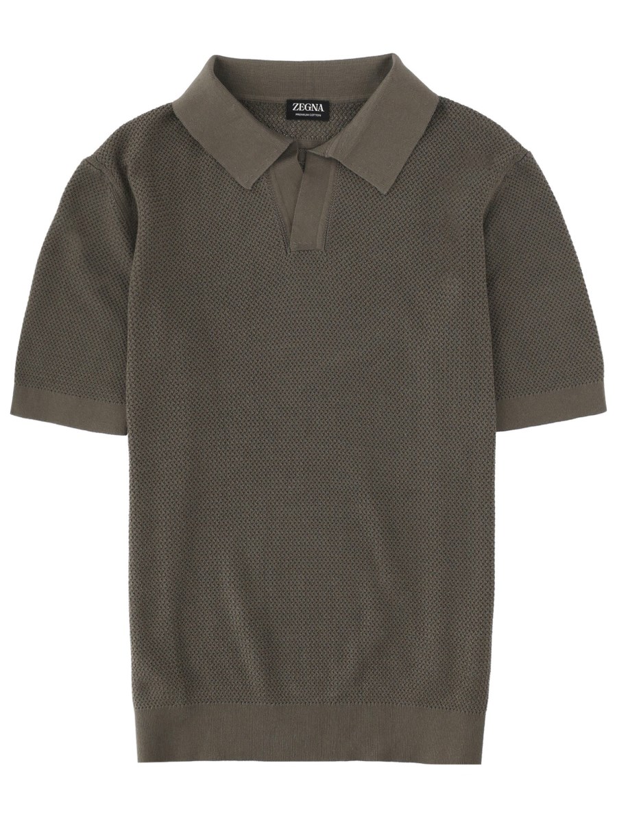 POLO JACQUARD IN COTONE