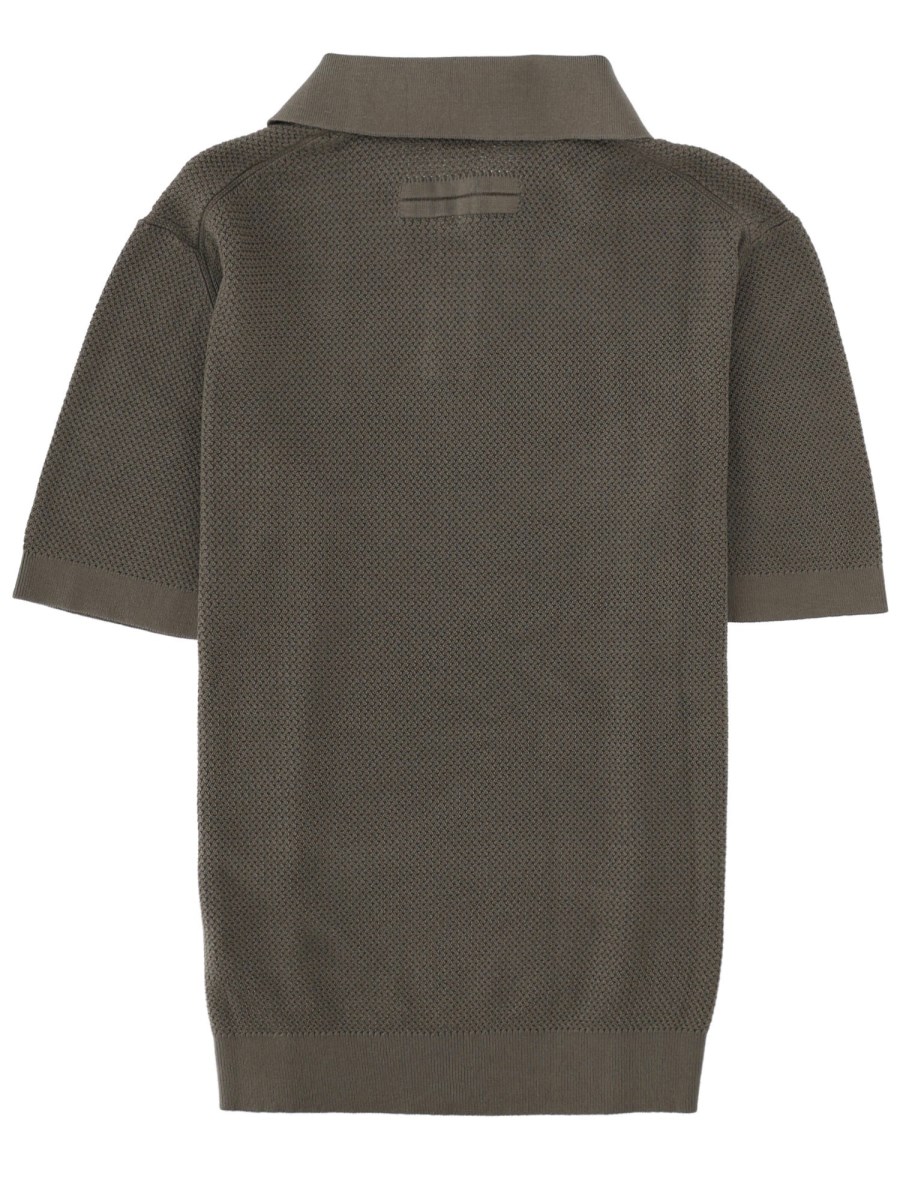 POLO JACQUARD IN COTONE