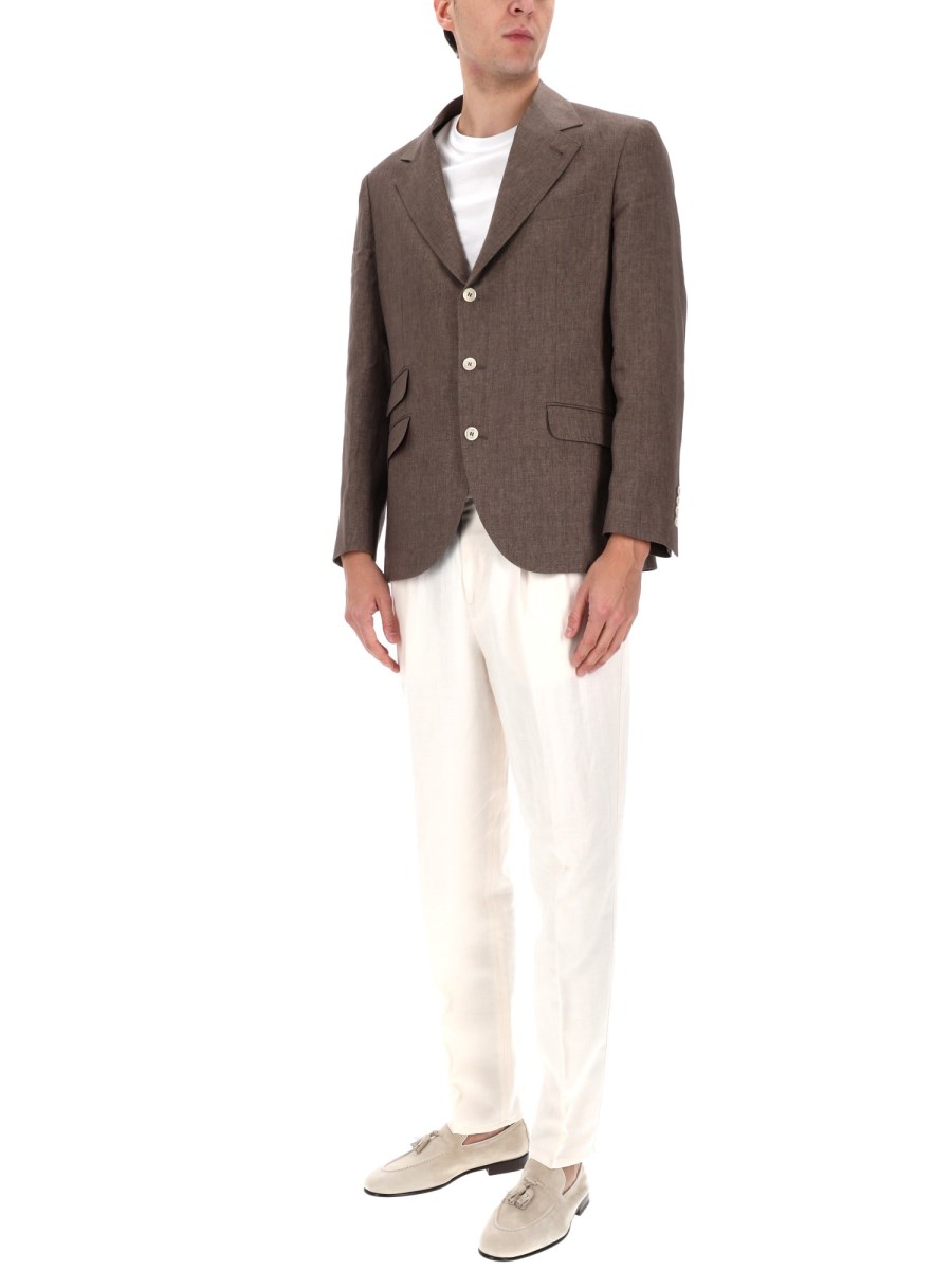 GIACCA MONOPETTO IN LINO