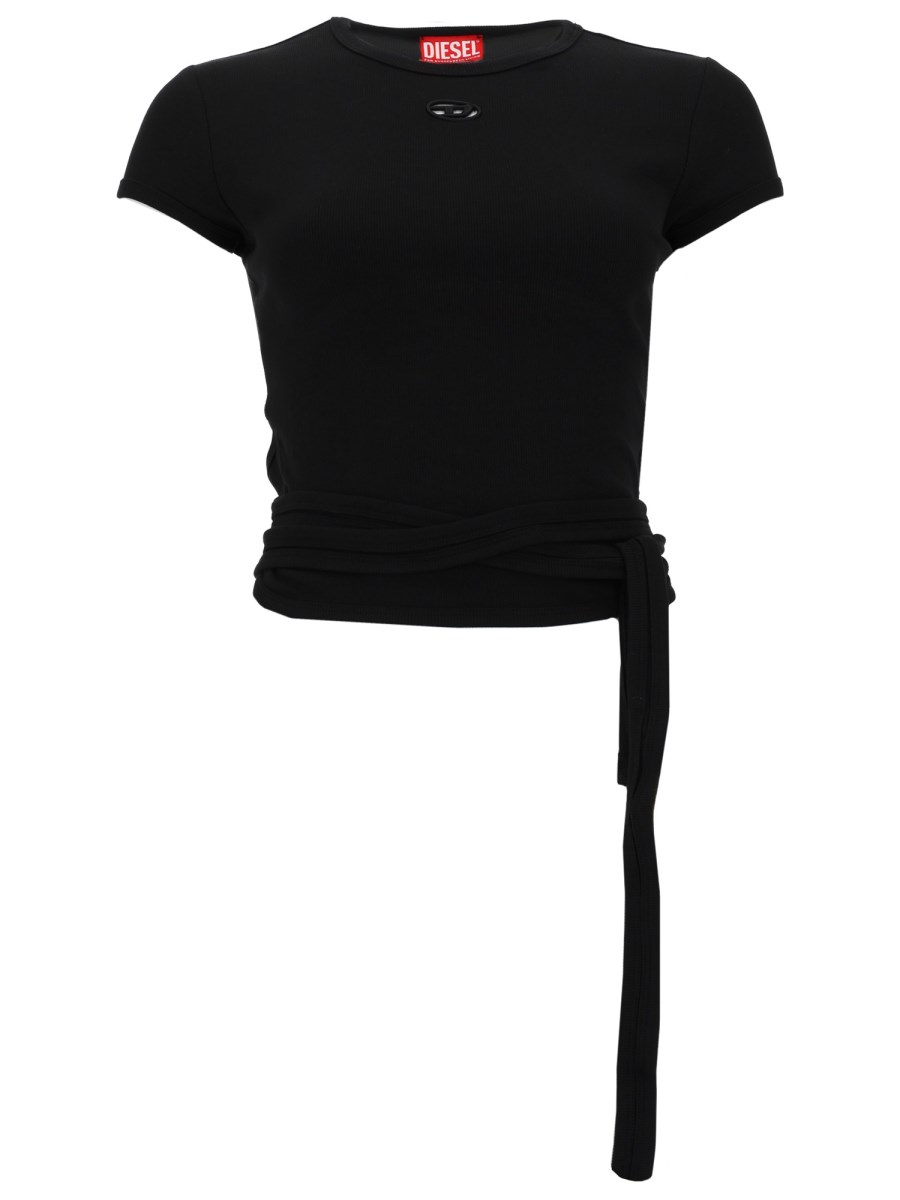 T-SHIRT A COSTINE CON LACCI 