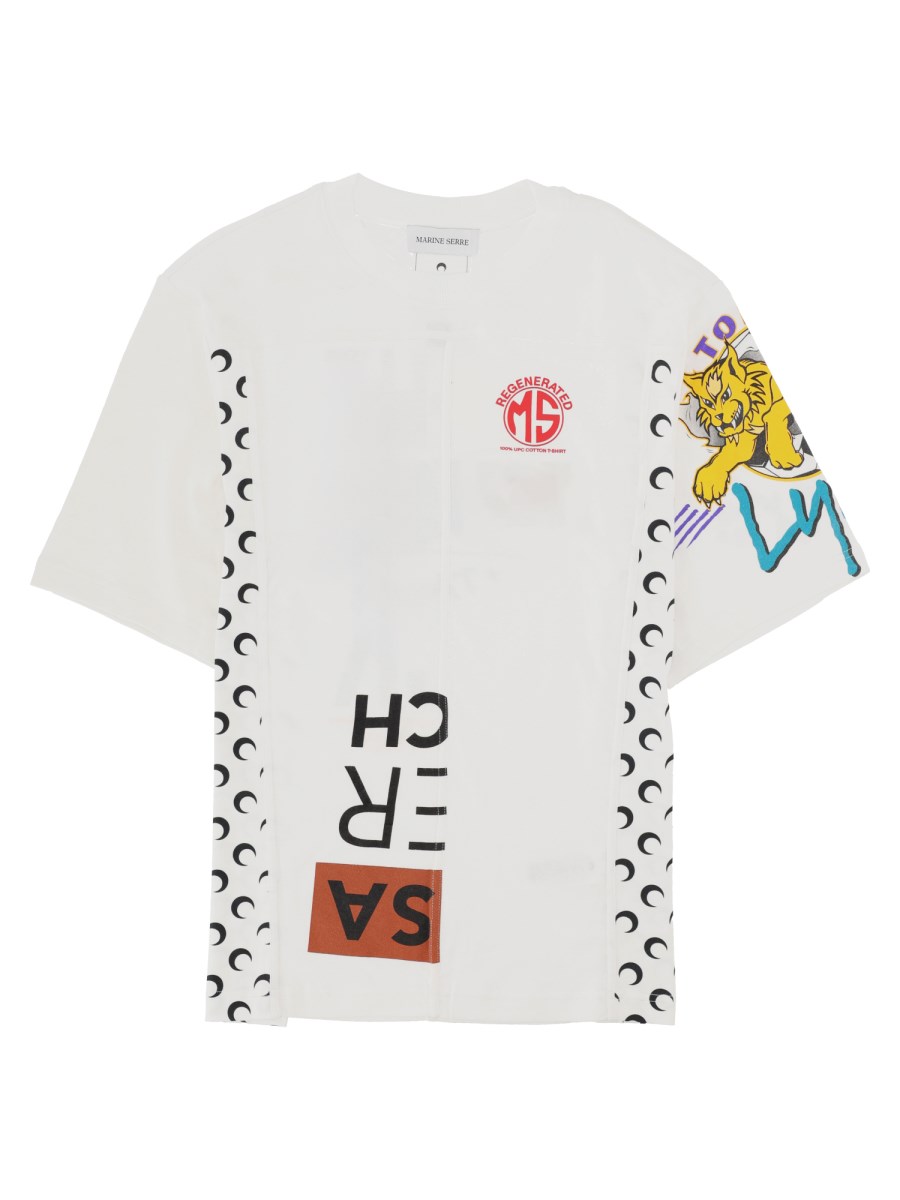 T-SHIRT UPCYCLED CON STAMPA 