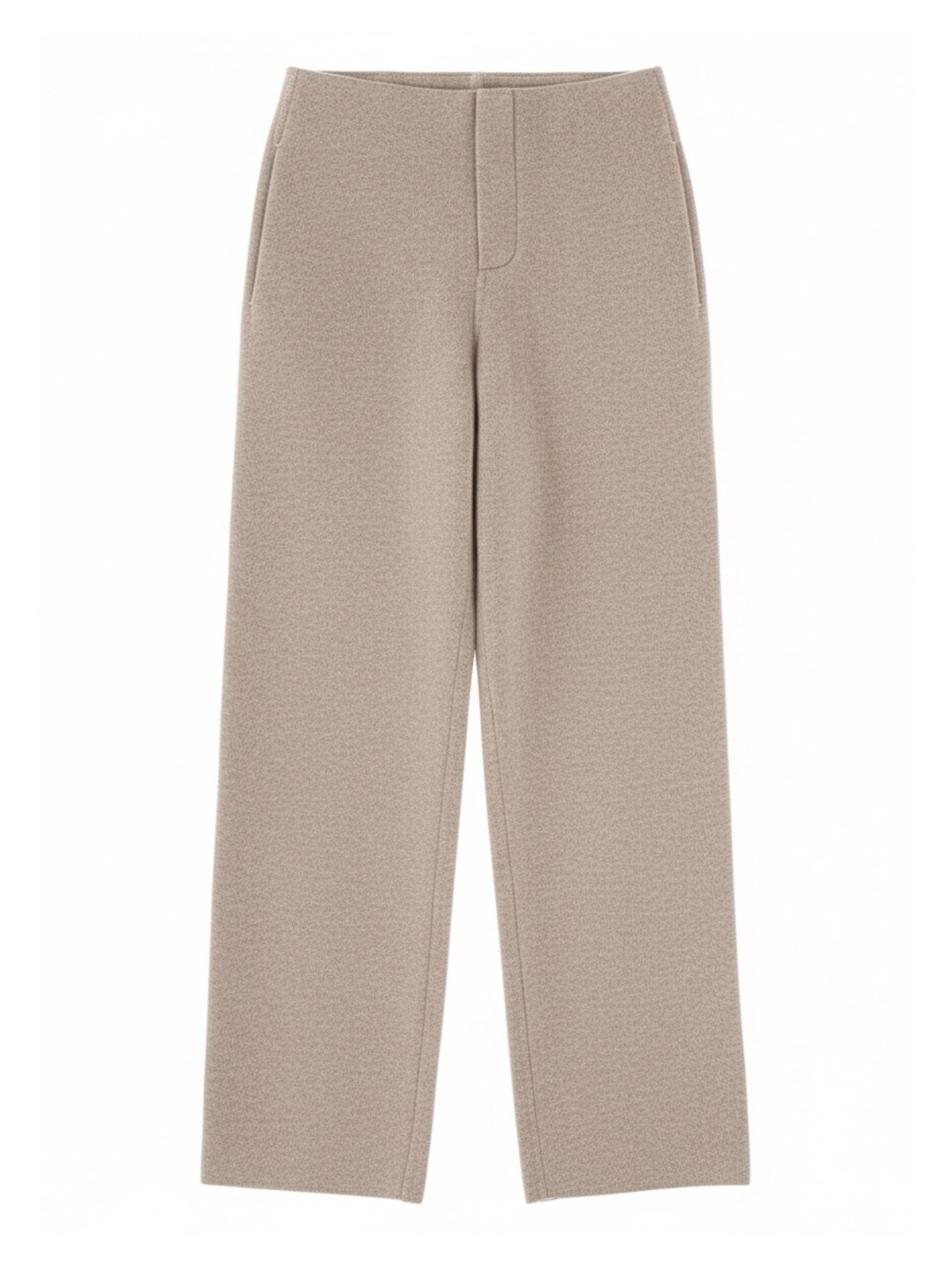 Max Mara Cashmere And Wool Fleece Pants In Sand