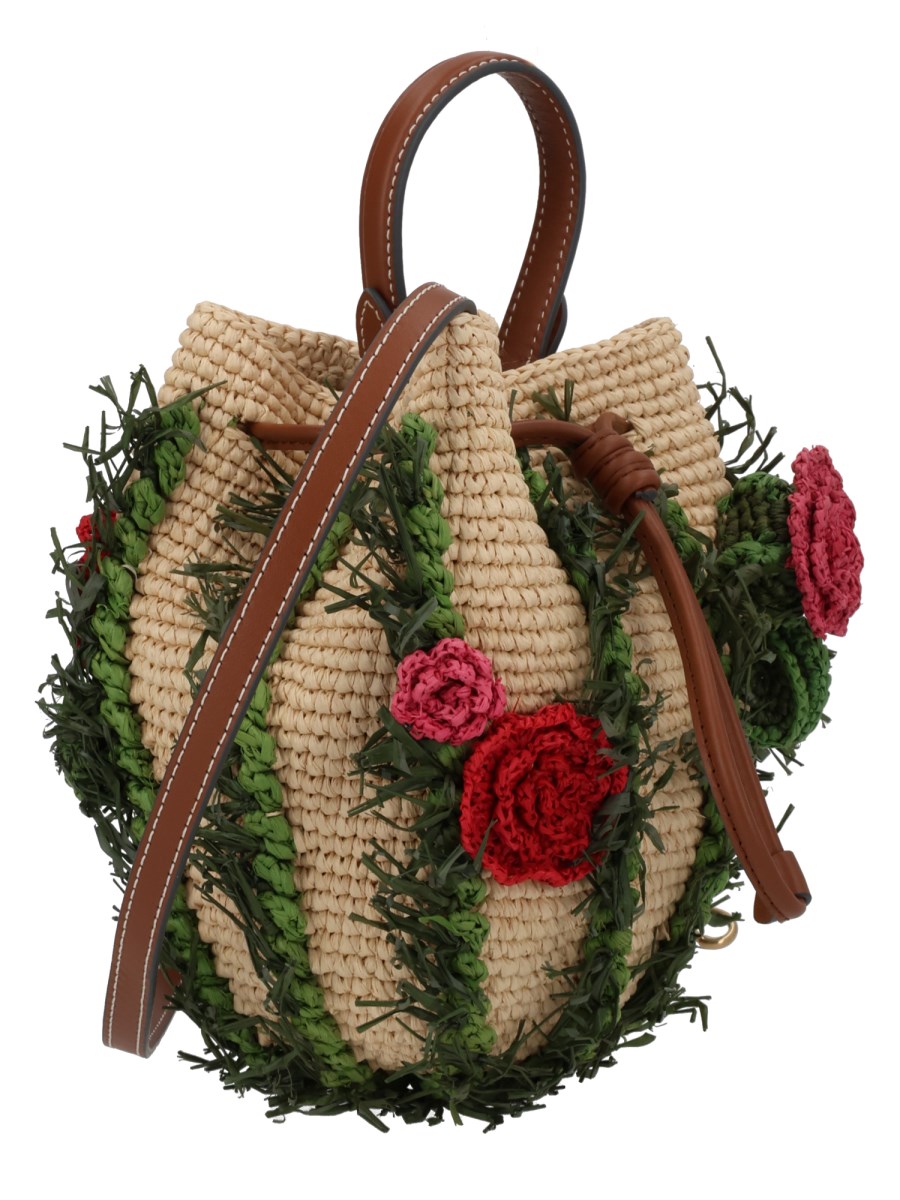 BORSA CACTUS CON DETTAGLI FLOREALI