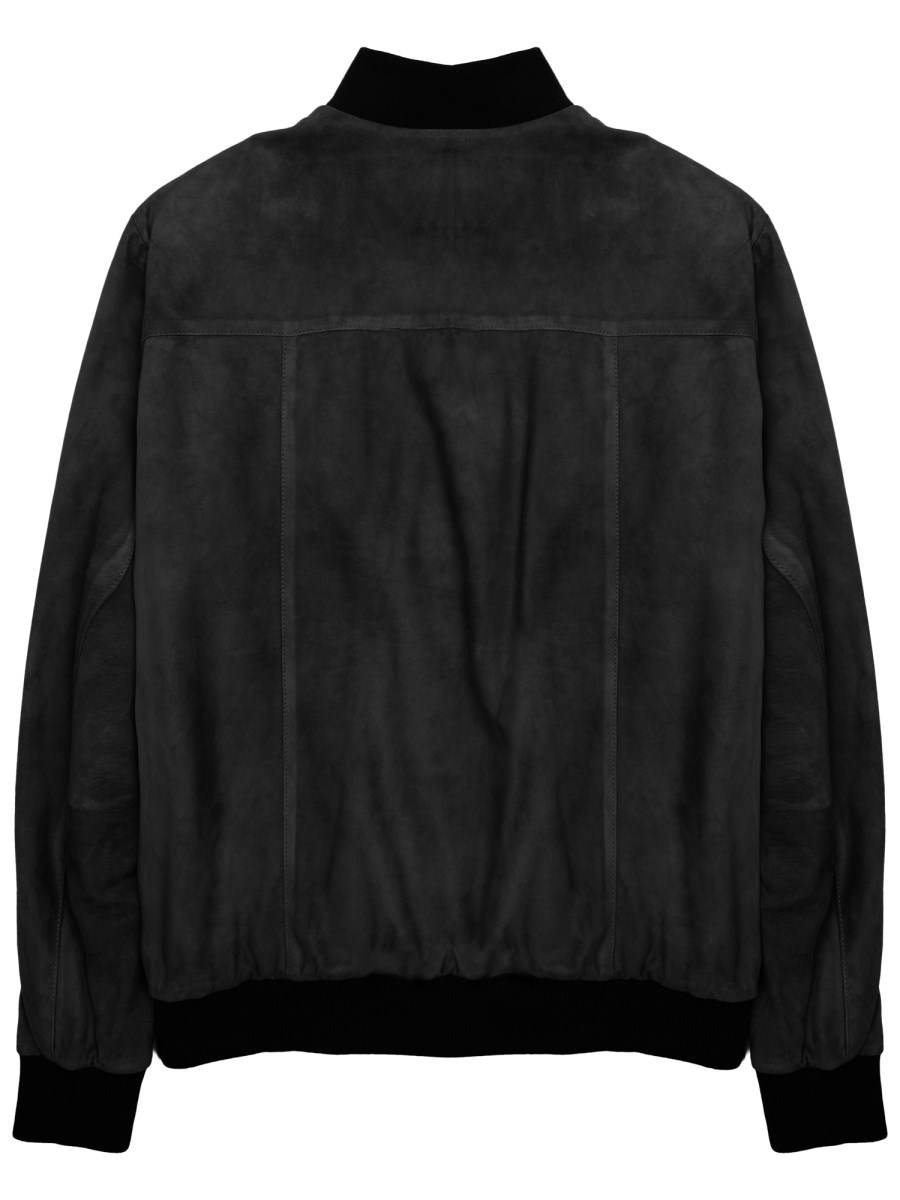 GIACCA BOMBER IN SUEDE