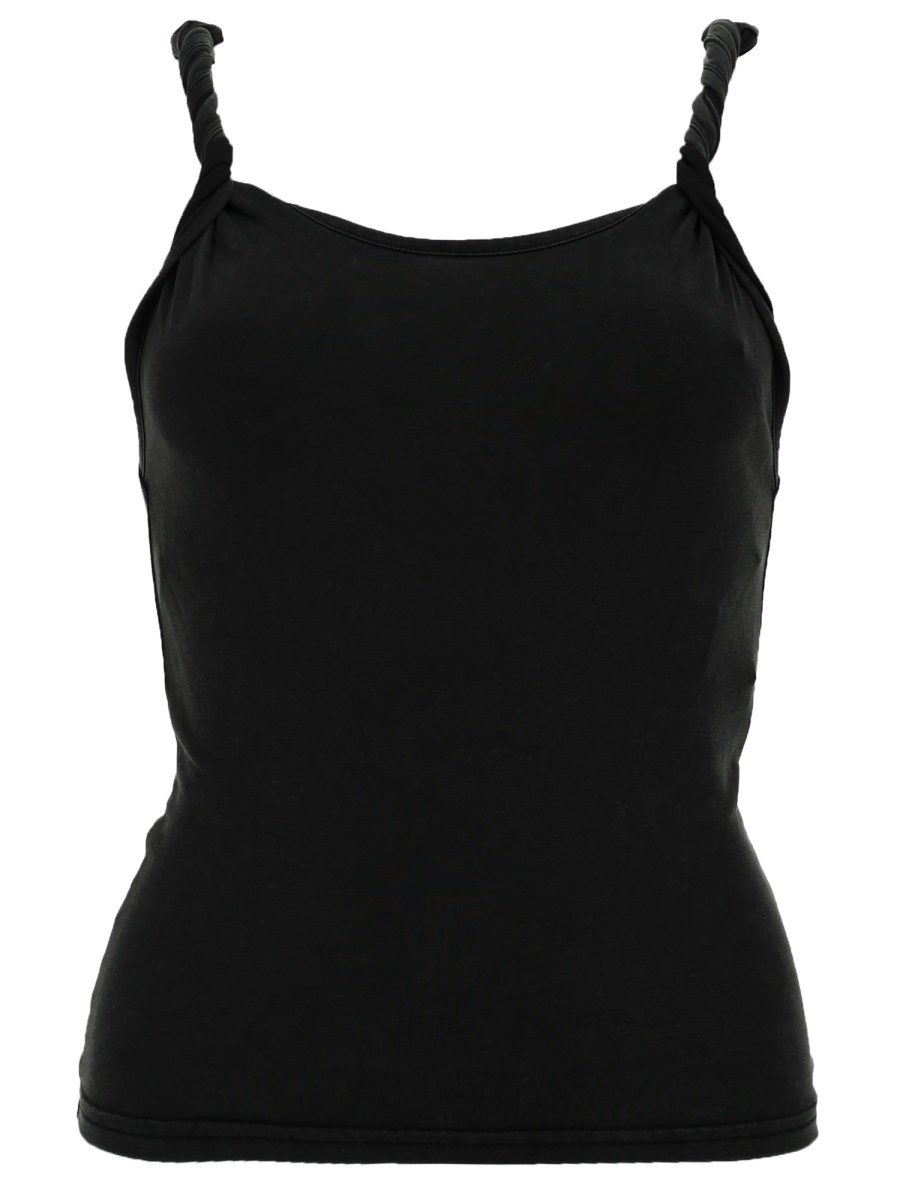 TANK TOP CON SPALLINE ARROTOLATE