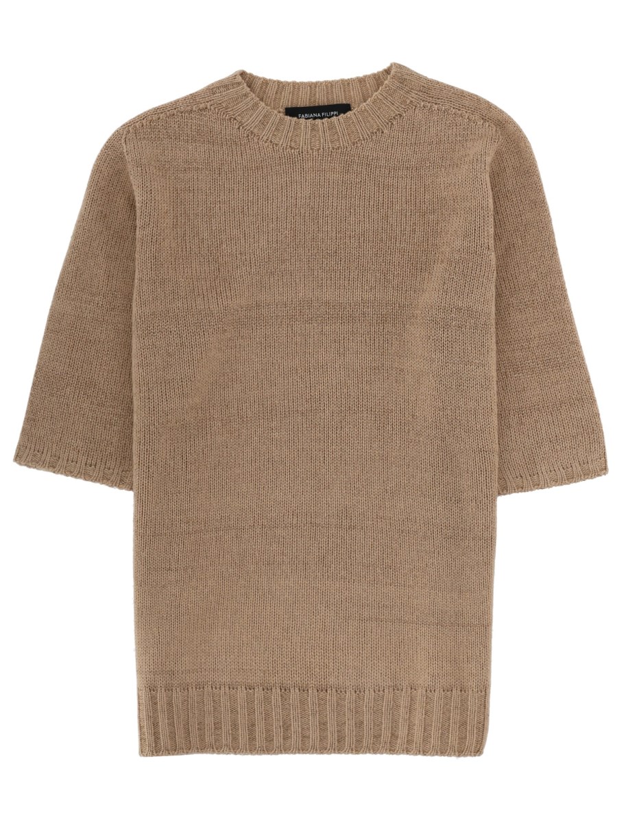 T-SHIRT IN MISTO LINO