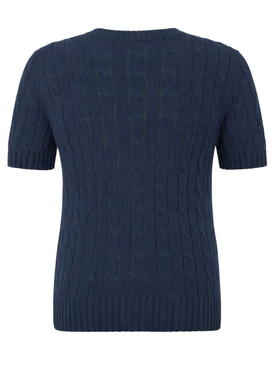 PULLOVER A MANICHE CORTE