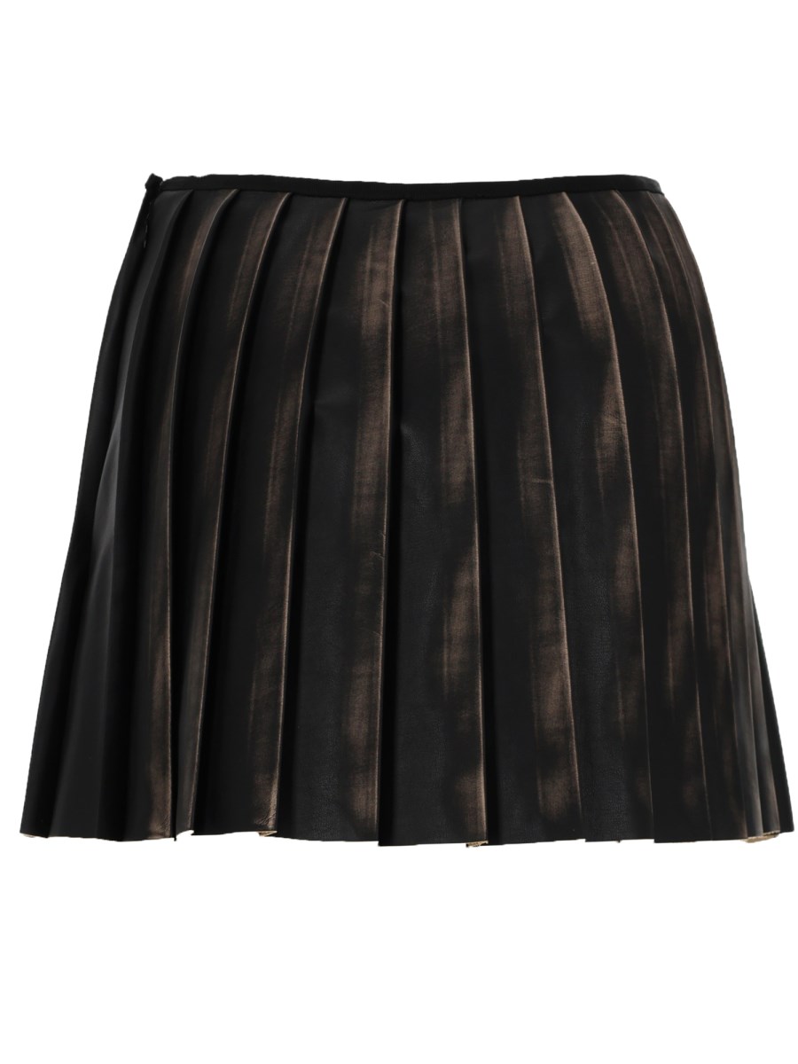 GONNA PLISSÉ CON EFFETTO DISTRESSED