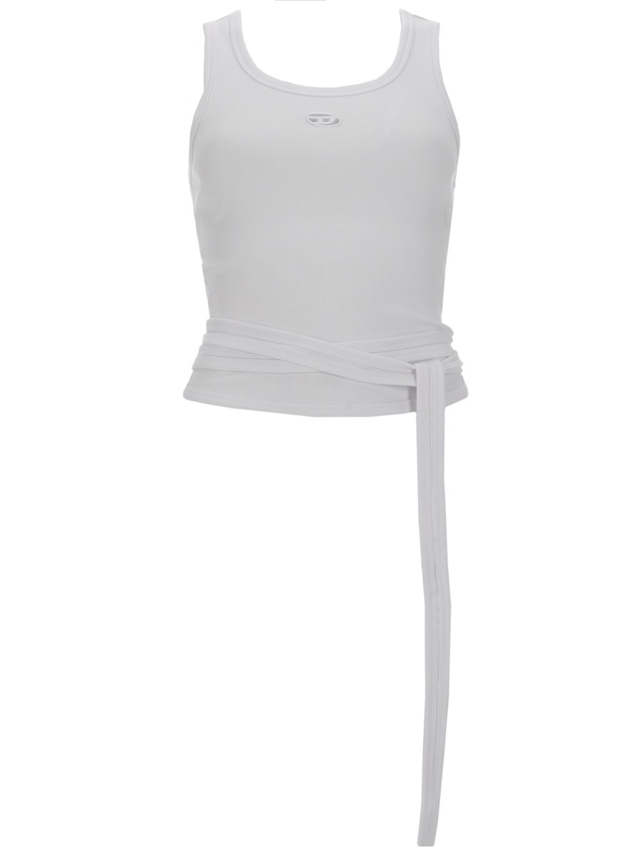 CROP TOP T-ANKY-TAIL CON LACCI
