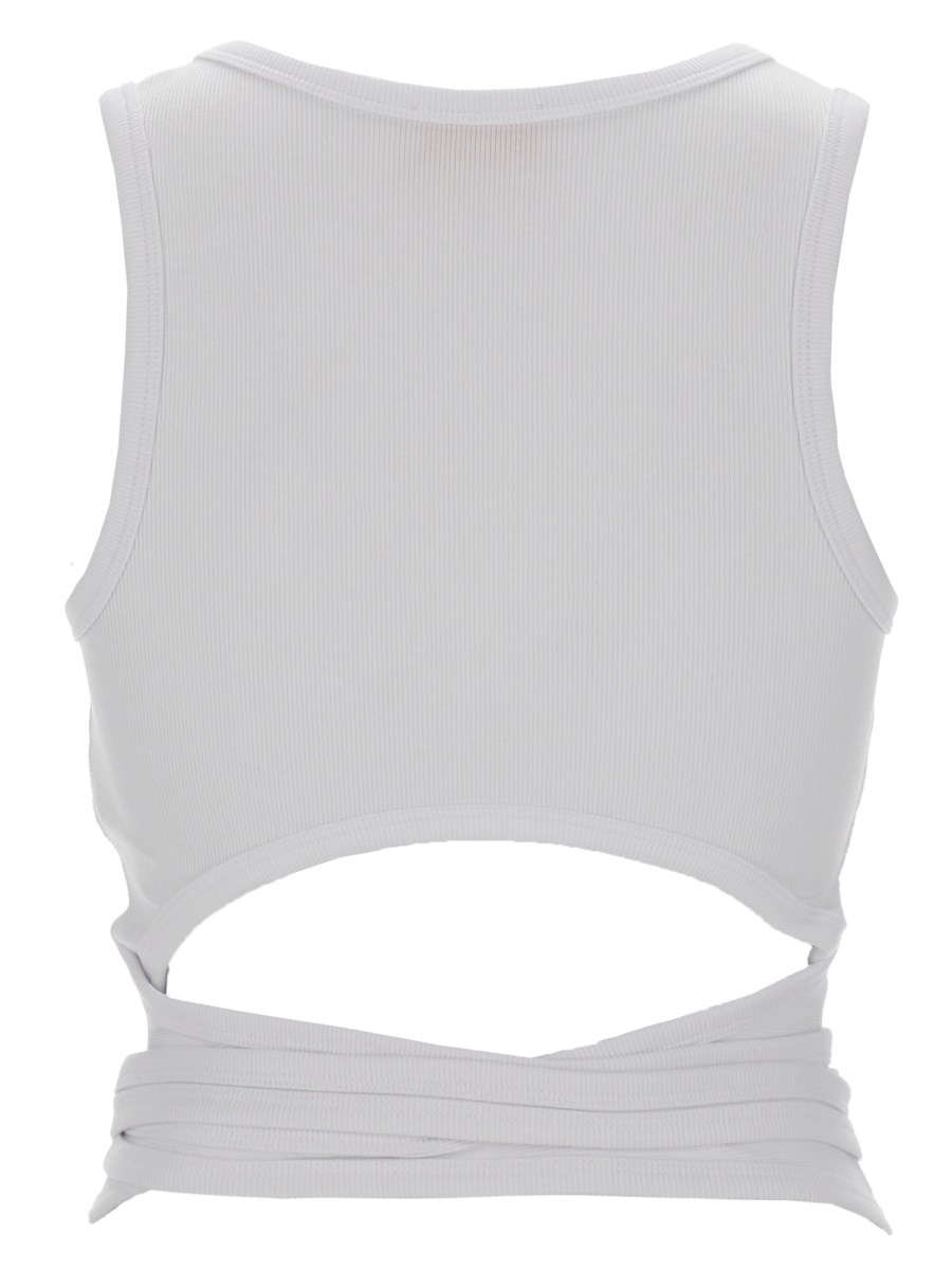 CROP TOP T-ANKY-TAIL CON LACCI