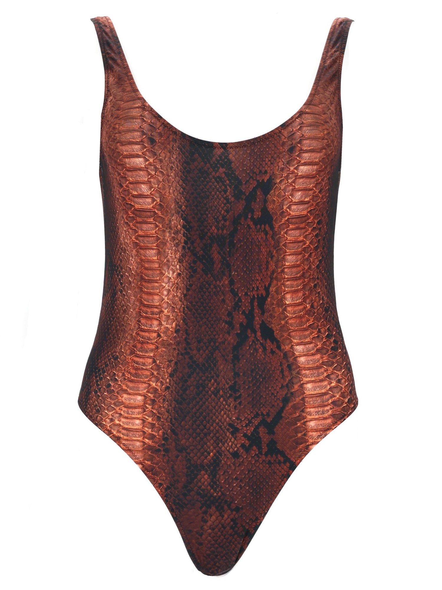 jean paul gaultier python print one piece swimsuit