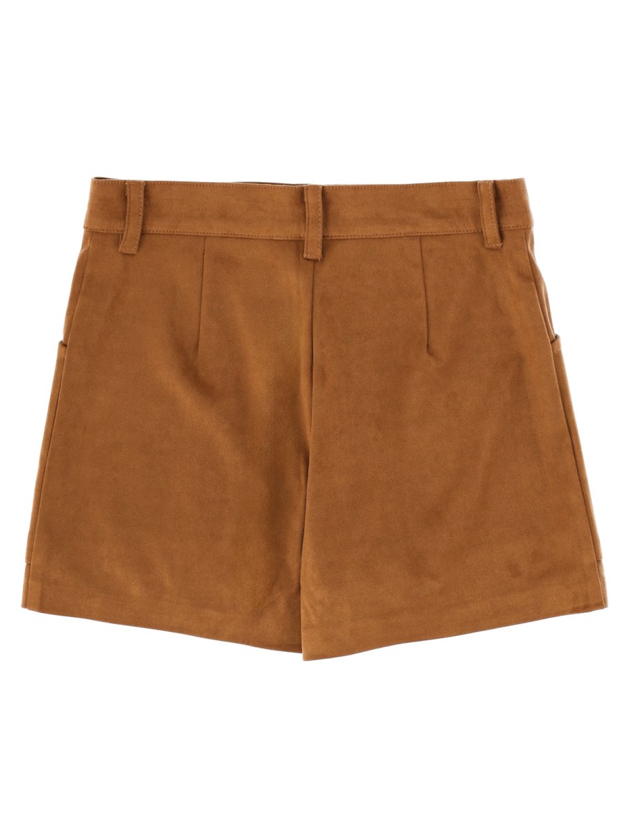 SHORTS IN TESSUTO EFFETTO SUEDE