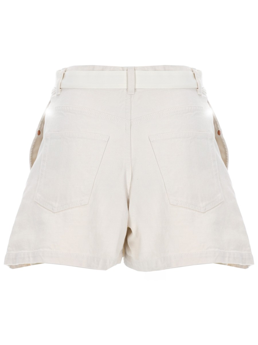 SHORTS CON DETTAGLI IN DENIM