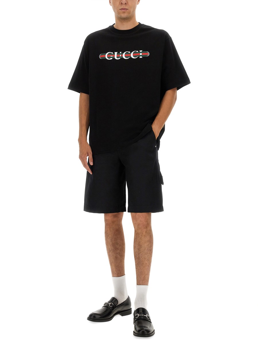 T-SHIRT IN JERSEY DI COTONE STAMPATO