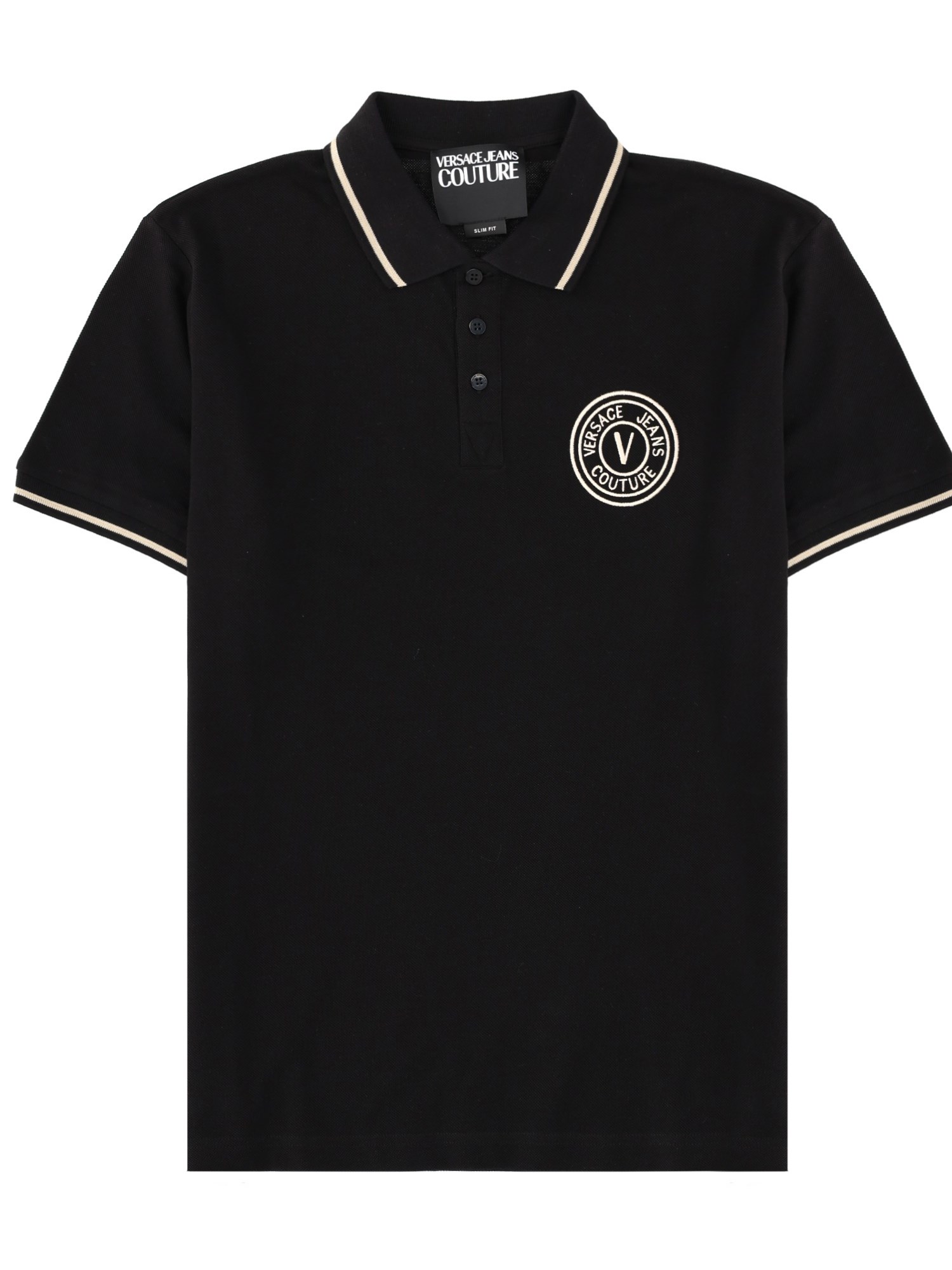 versace jeans couture polo with logo