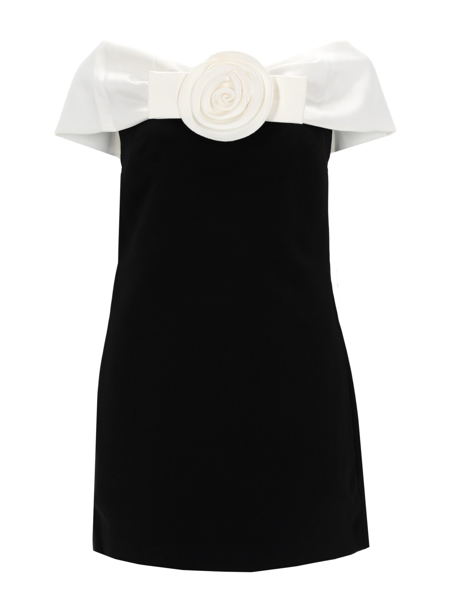 self-portrait mini dress with flower detail