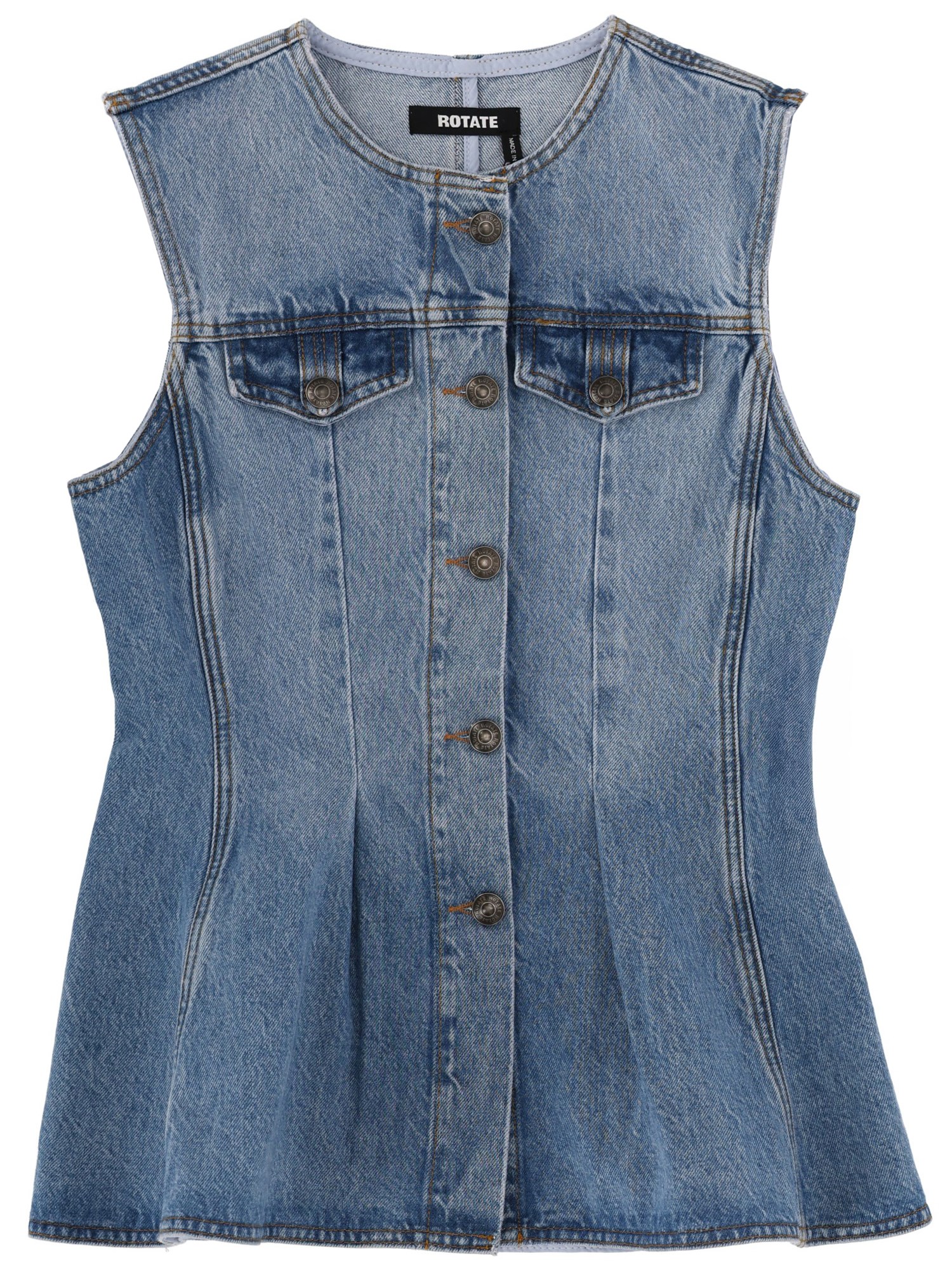 rotate birger christensen denim top