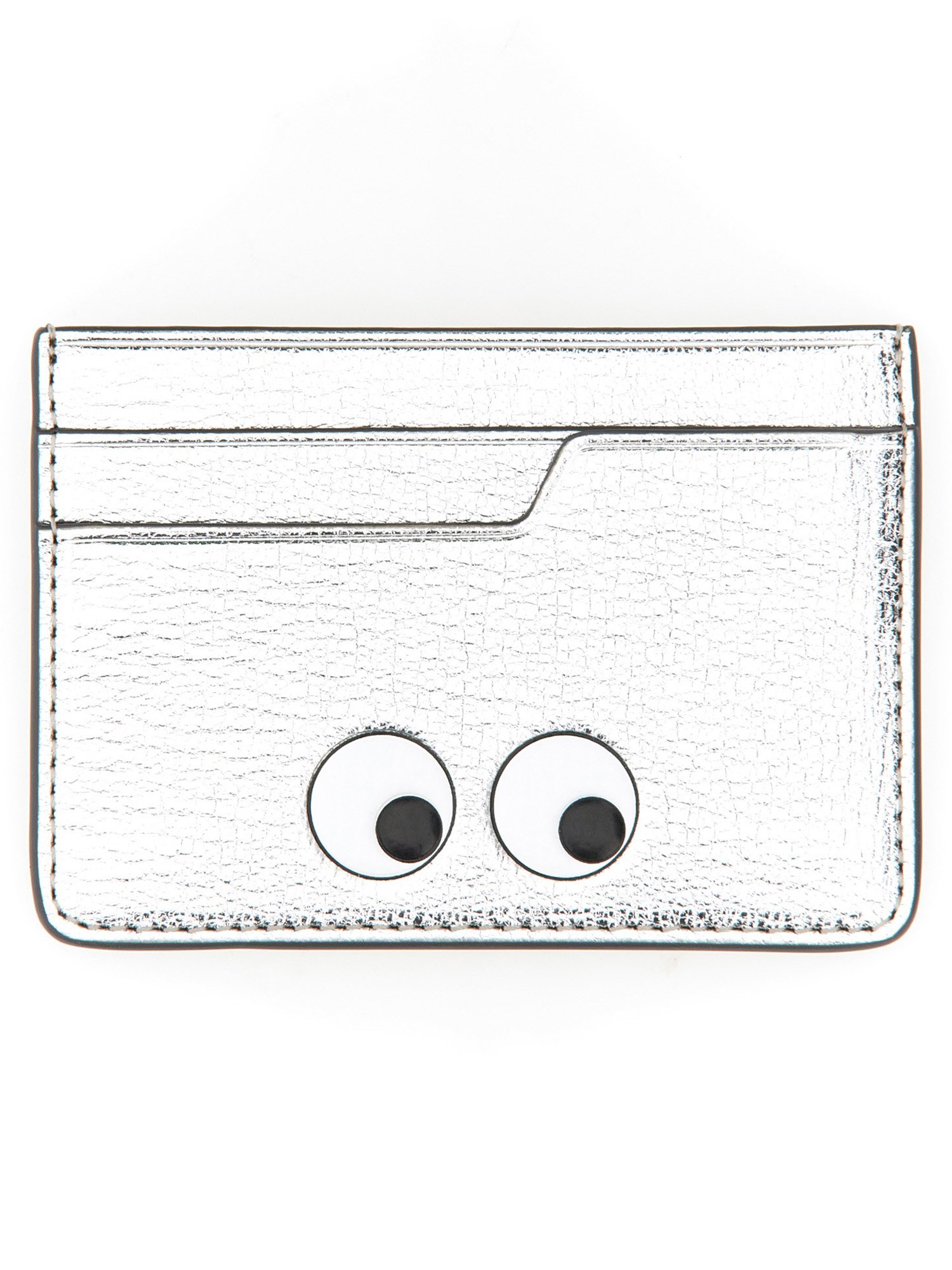 Anya Hindmarch Eyes Card Holder In Silver