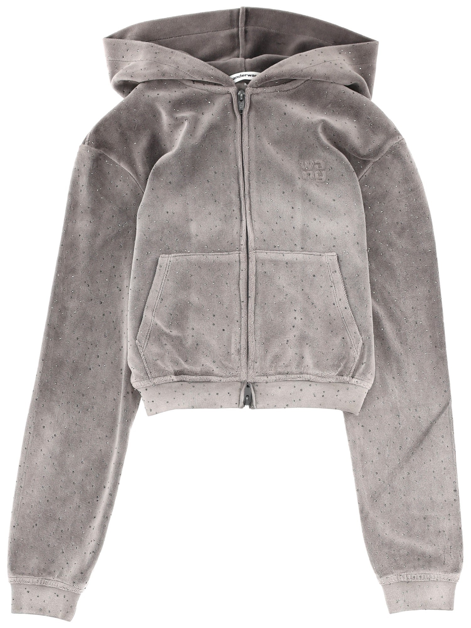 Alexander Wang T Alexanderwang. T Sweatshirt With Logo In Gray